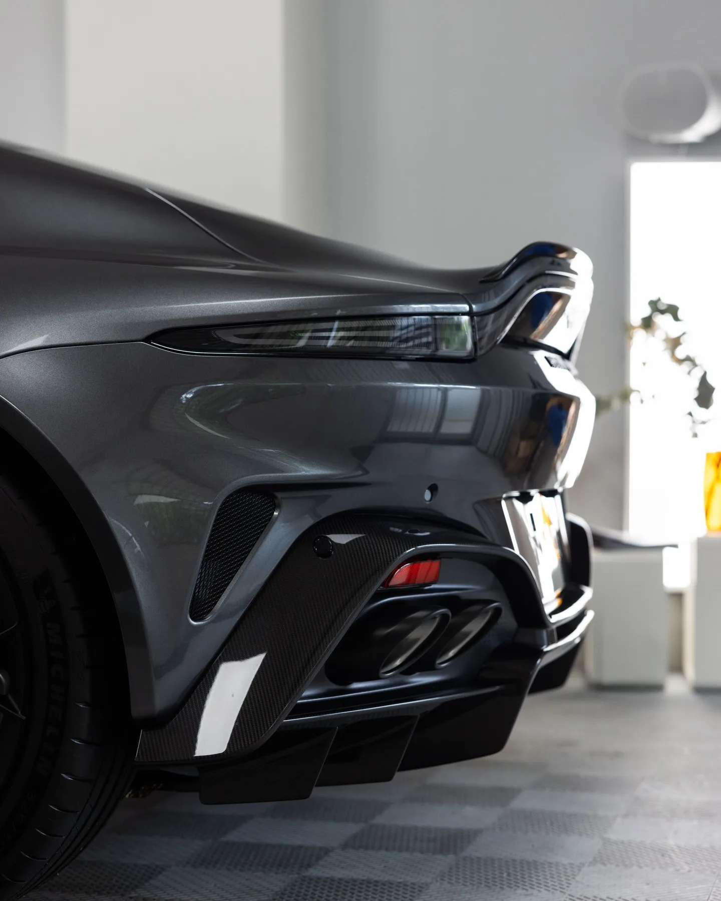 Aston Martin Vantage S in Magnetic Silver, protected in full paint protection film by Roadbloc