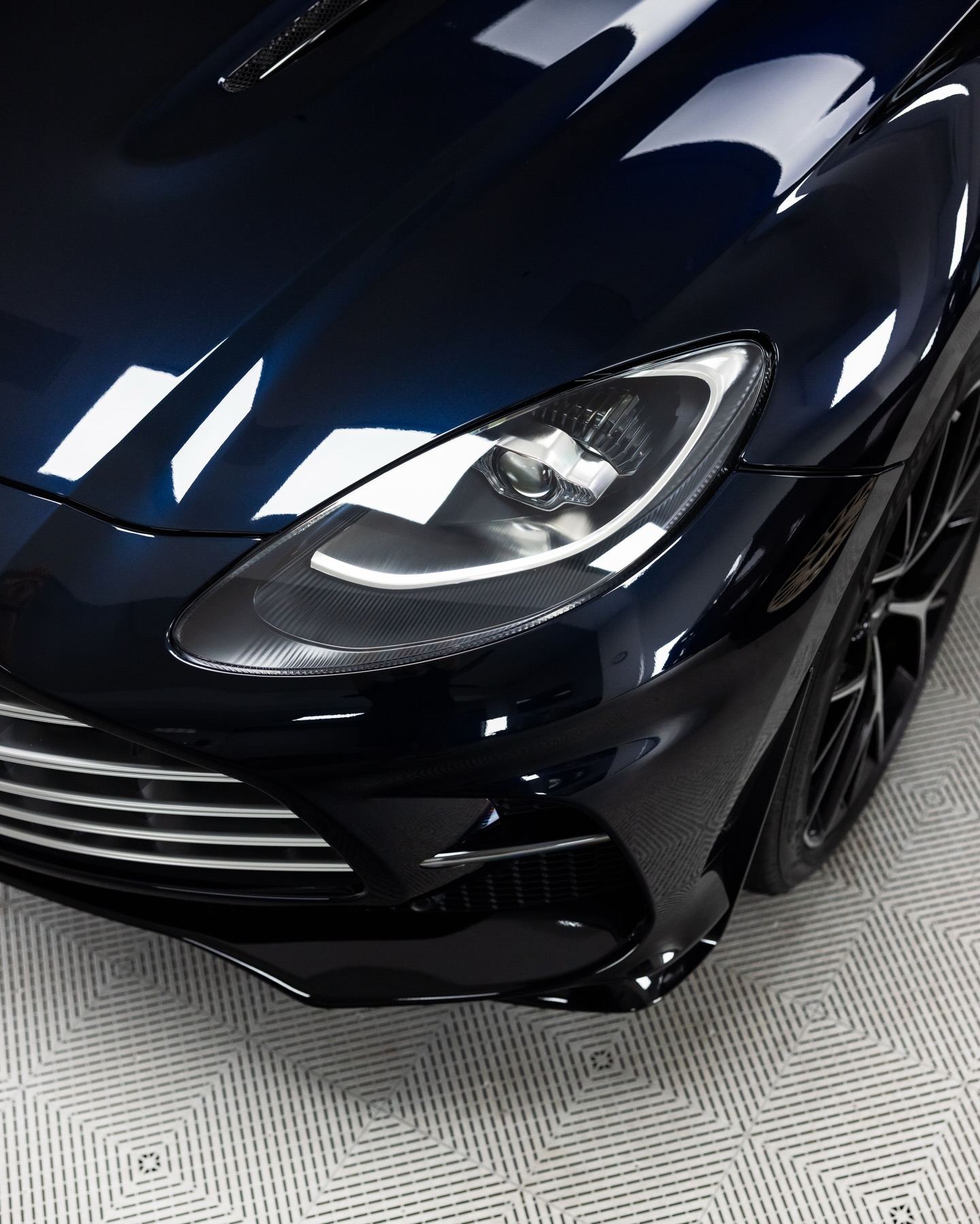 Aston Martin DBX in navy, protected in full paint protection film by Roadbloc