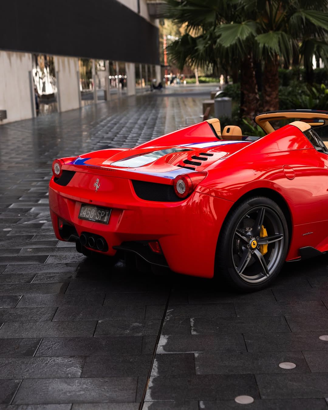 Ferrari 458 changed from grey to Rosso Red with colour paint protection film by Roadbloc