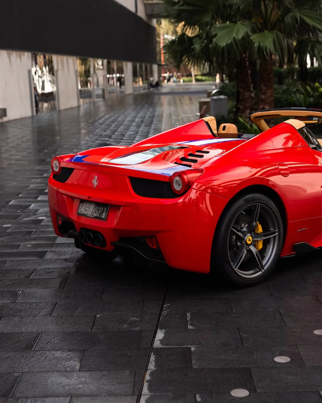 Ferrari 458 changed from grey to Rosso Red with colour paint protection film by Roadbloc