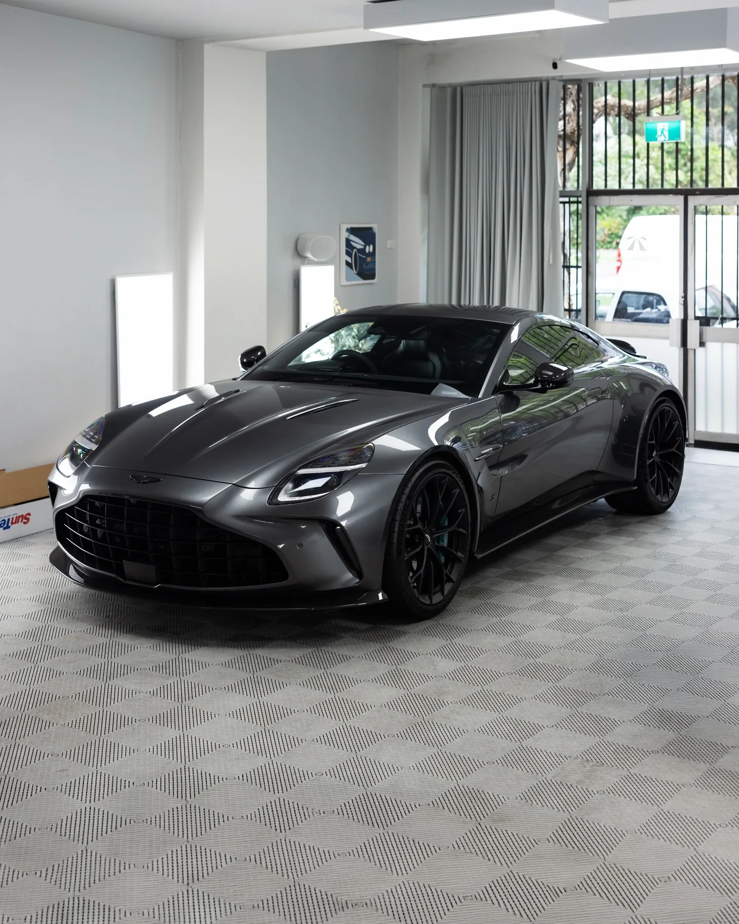 Aston Martin Vantage S in Magnetic Silver, protected in full paint protection film by Roadbloc