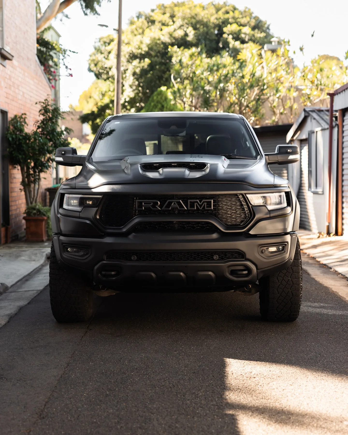 Ram TRX converted from gloss to satin in paint protection film by Roadbloc