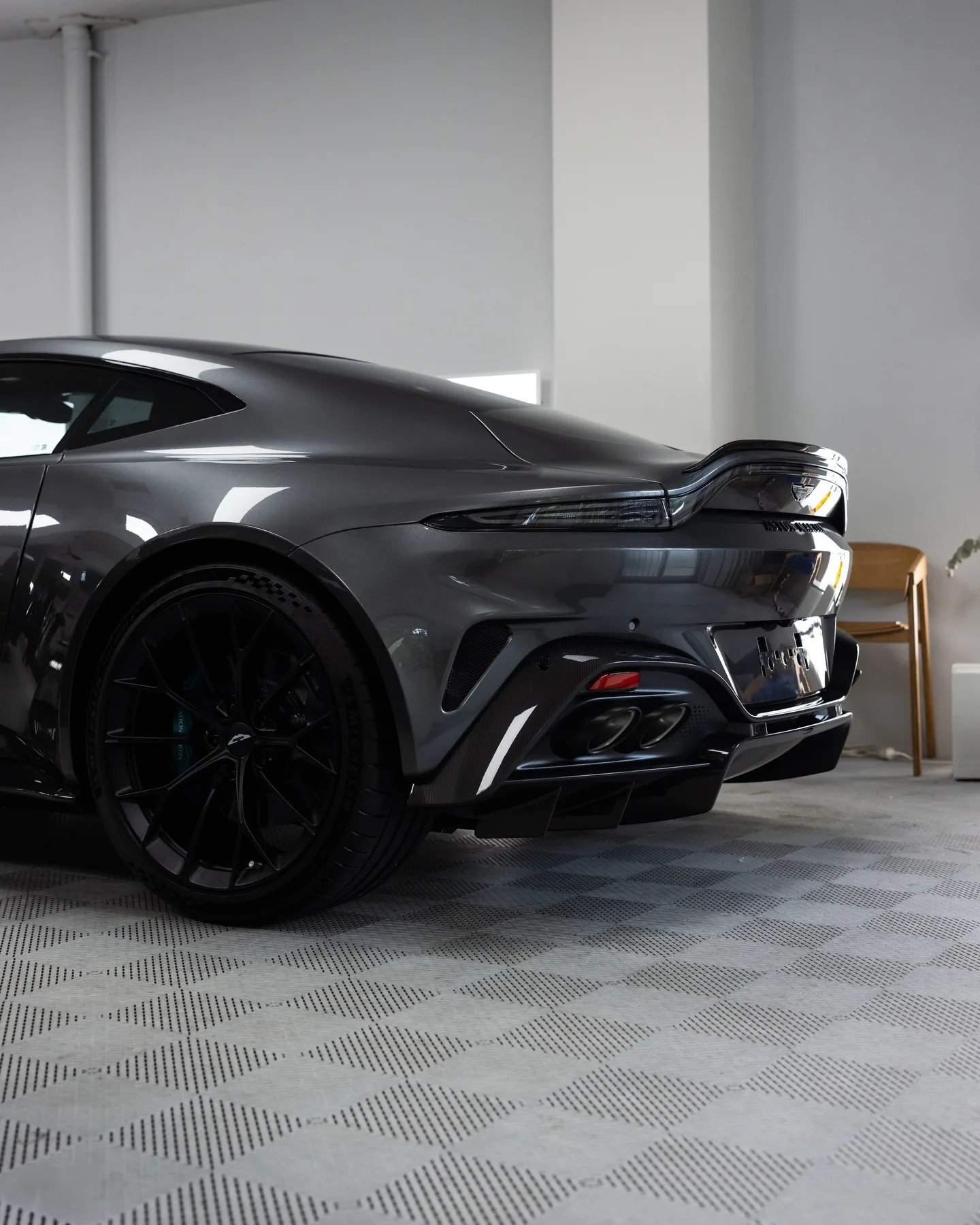 Aston Martin Vantage S in Magnetic Silver, protected in full paint protection film by Roadbloc