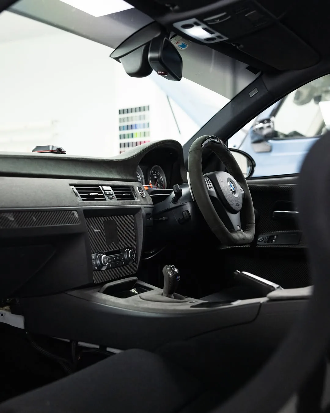 White BMW E92 M3, a track focused build, at Roadbloc