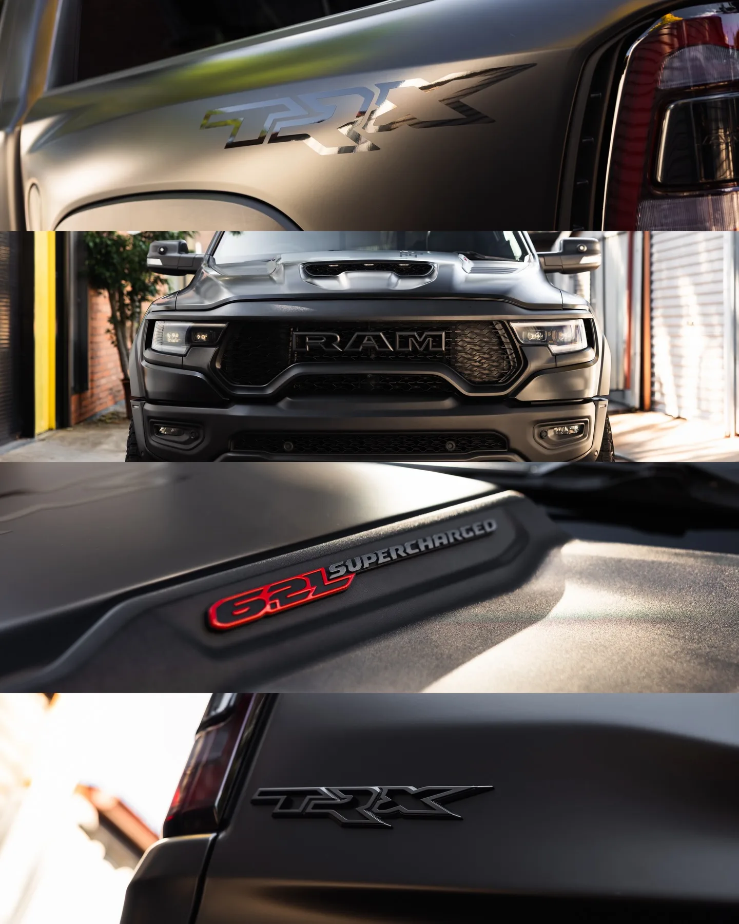 Ram TRX converted from gloss to satin in paint protection film by Roadbloc