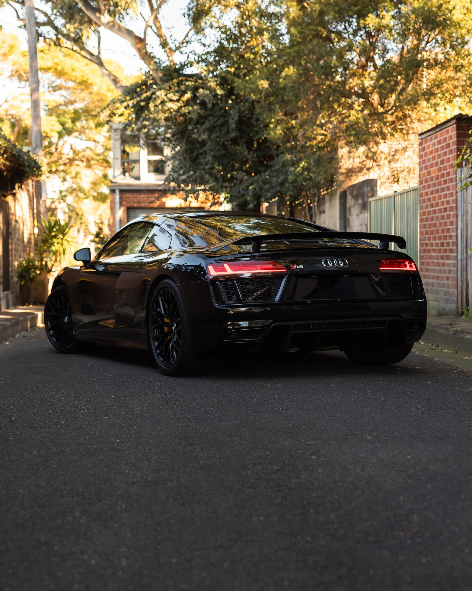 Black Audi R8 V10 protected in full paint protection film by Roadbloc