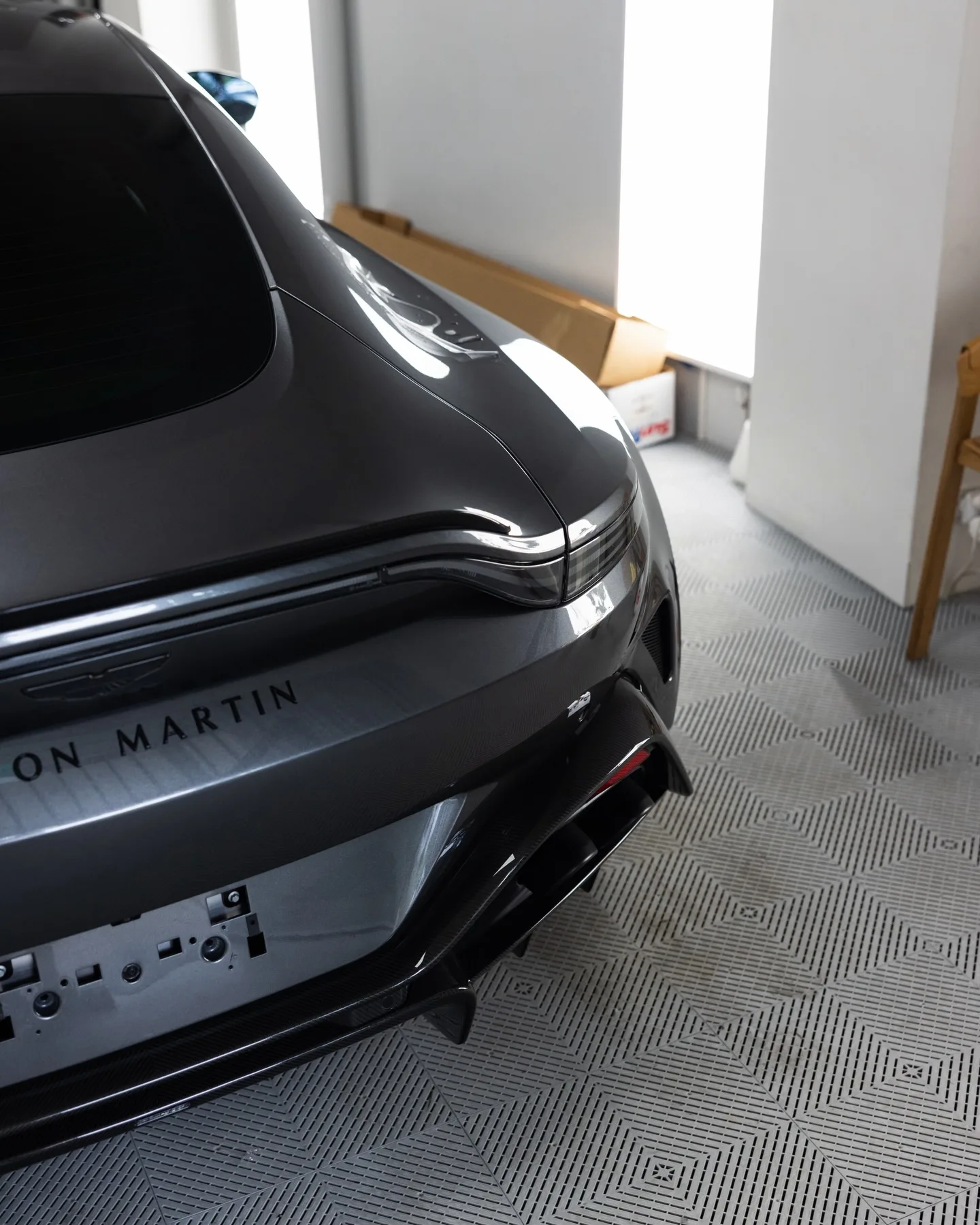 Aston Martin Vantage S in Magnetic Silver, protected in full paint protection film by Roadbloc