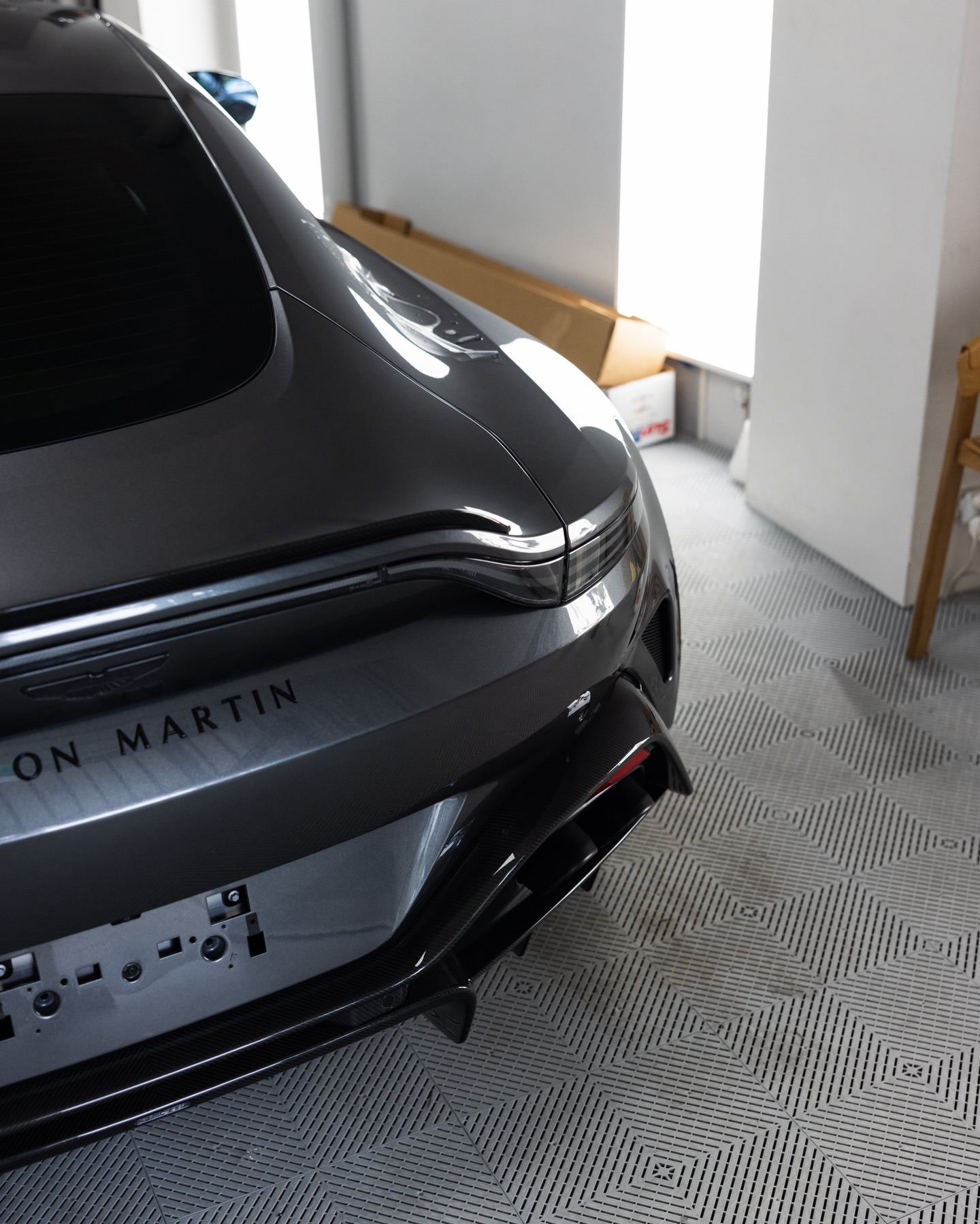 Aston Martin Vantage S in Magnetic Silver, protected in full paint protection film by Roadbloc