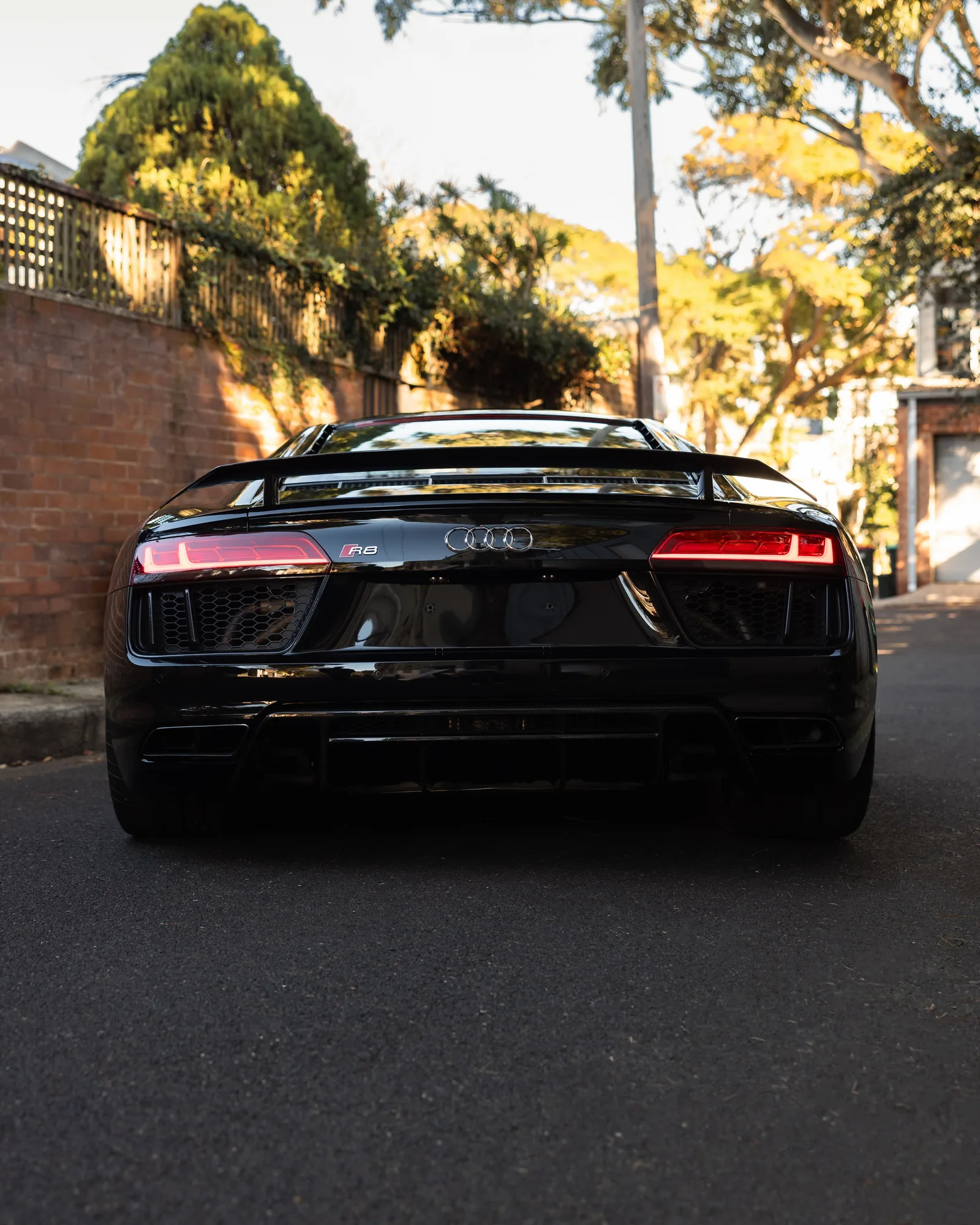 Black Audi R8 V10 protected in full paint protection film by Roadbloc