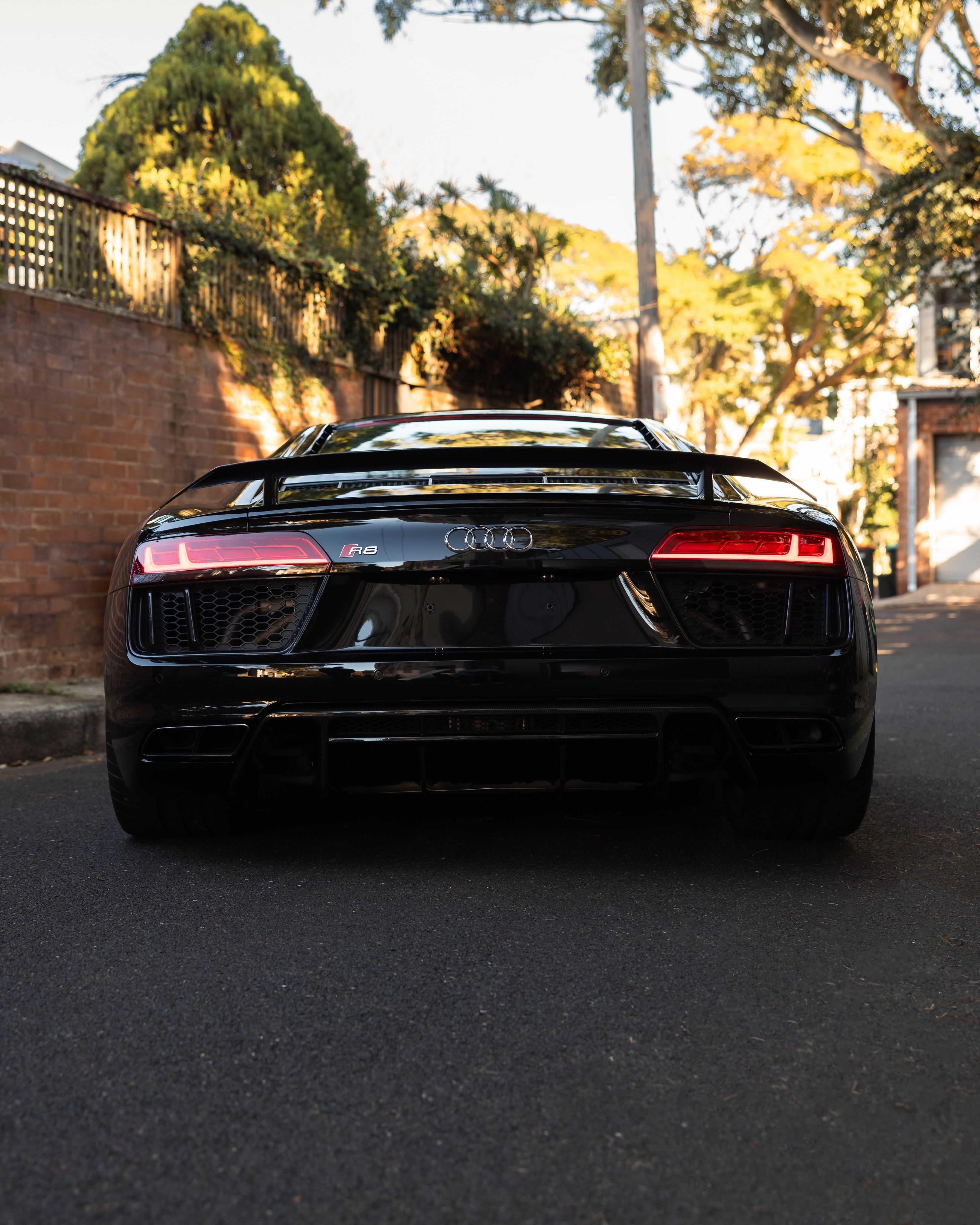 Black Audi R8 V10 protected in full paint protection film by Roadbloc