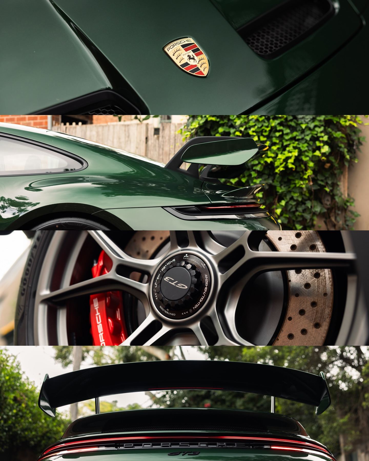 Porsche 992.2 GT3 in Oak Green Neo, protected in full paint protection film by Roadbloc