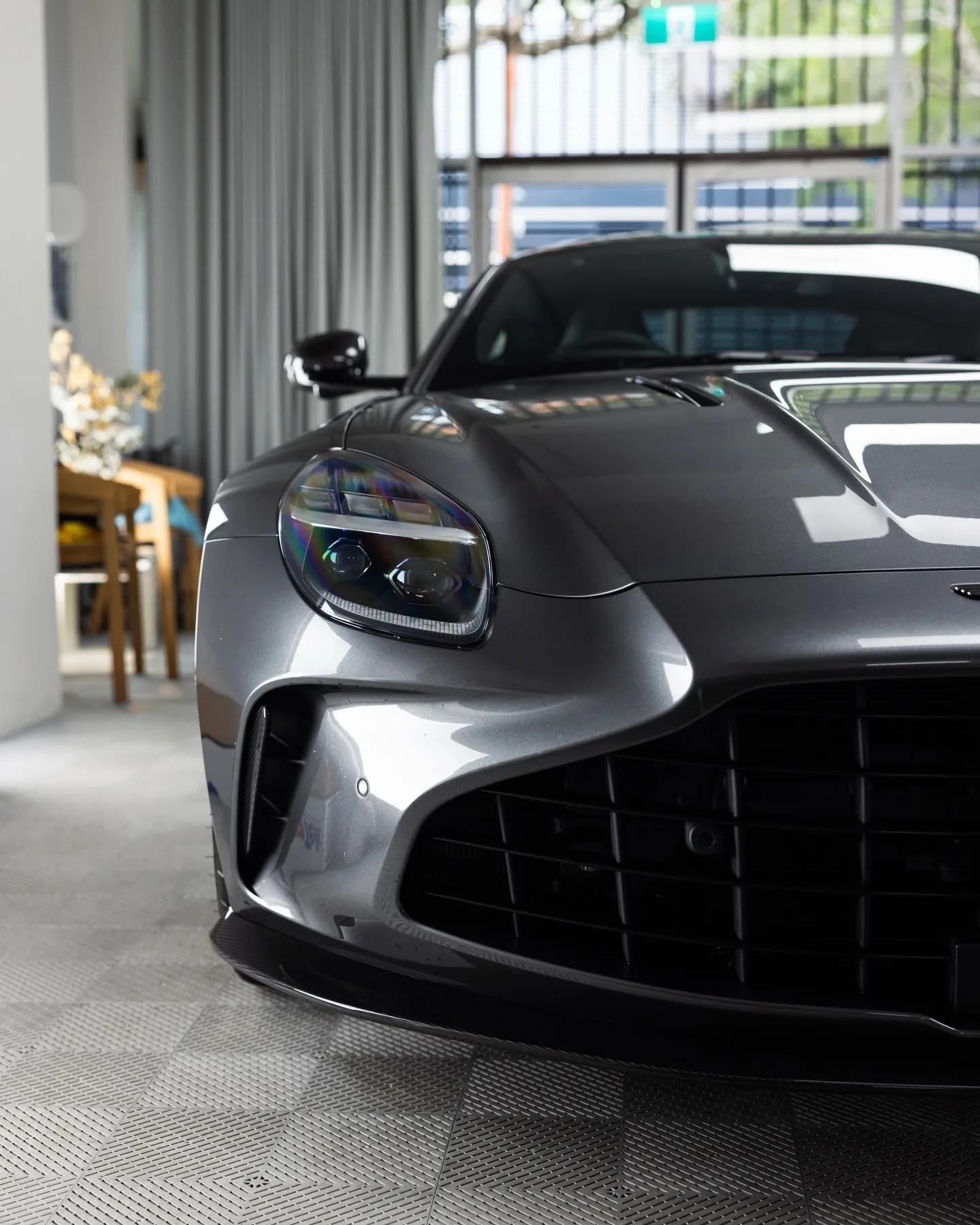 Aston Martin Vantage S in Magnetic Silver, protected in full paint protection film by Roadbloc