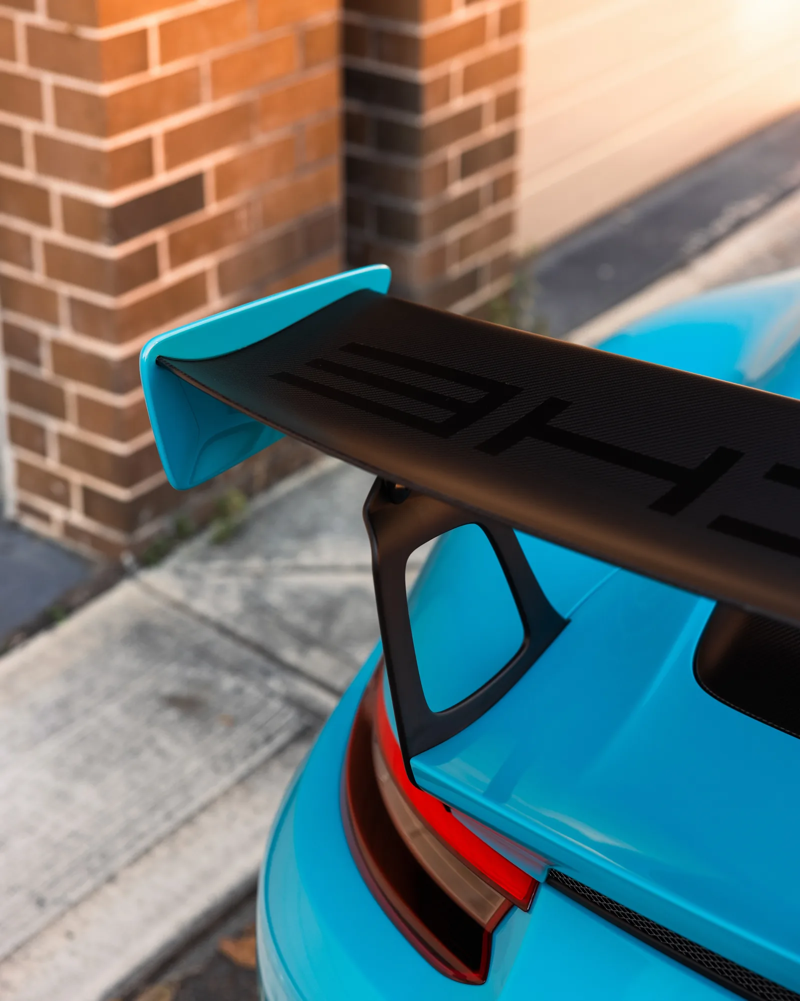 Miami Blue Porsche 911 GT2 RS protected in paint protection film by Roadbloc