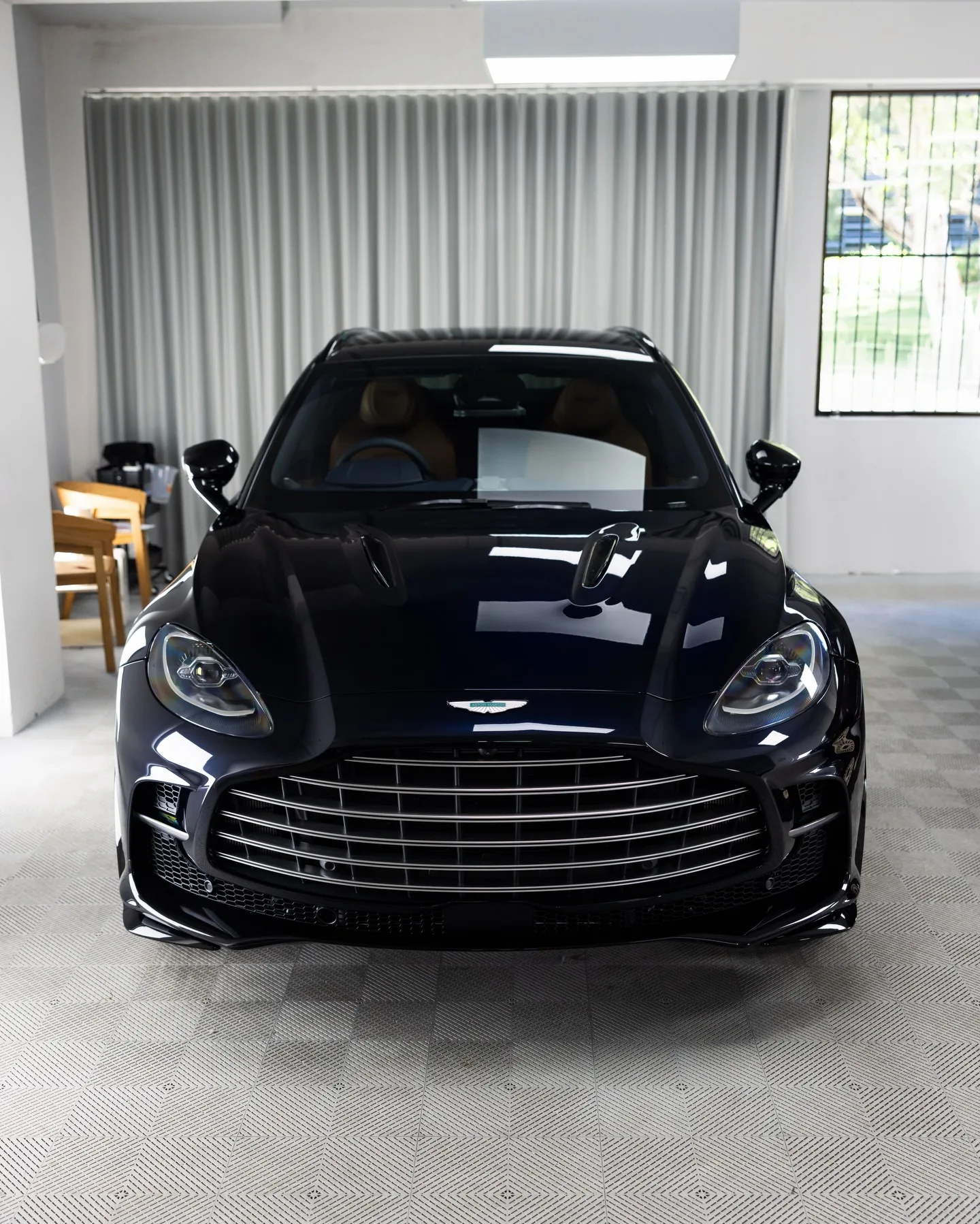 Aston Martin DBX in navy, protected in full paint protection film by Roadbloc