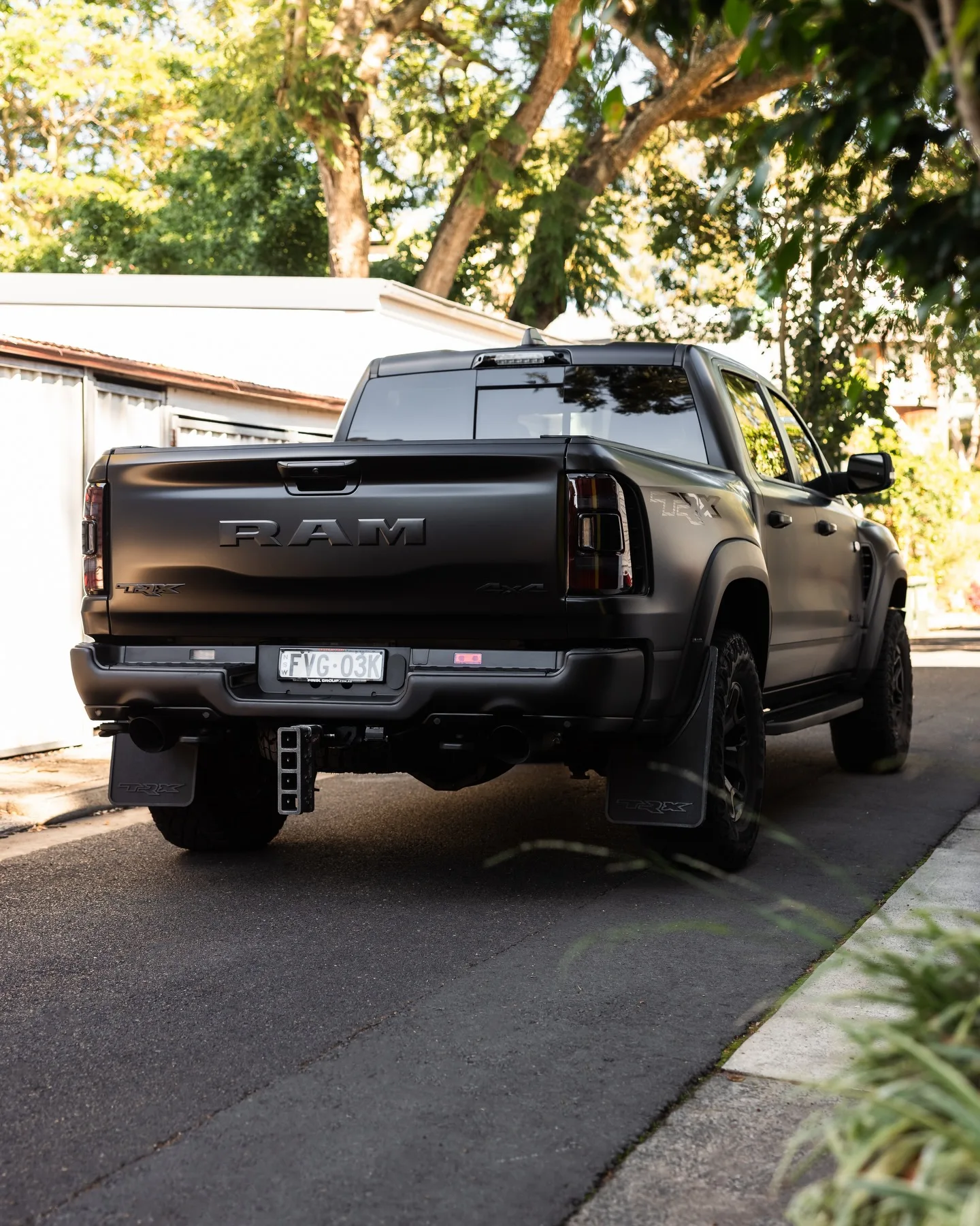 Ram TRX converted from gloss to satin in paint protection film by Roadbloc