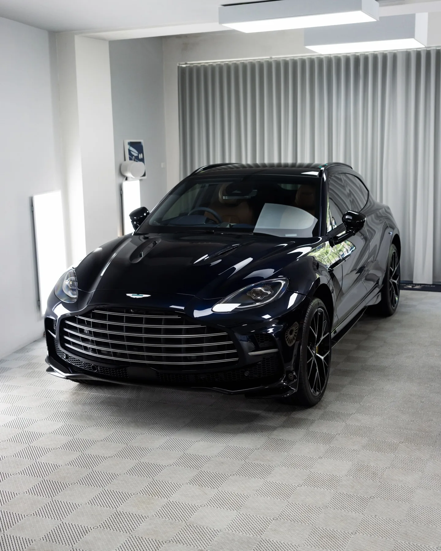 Aston Martin DBX in navy, protected in full paint protection film by Roadbloc
