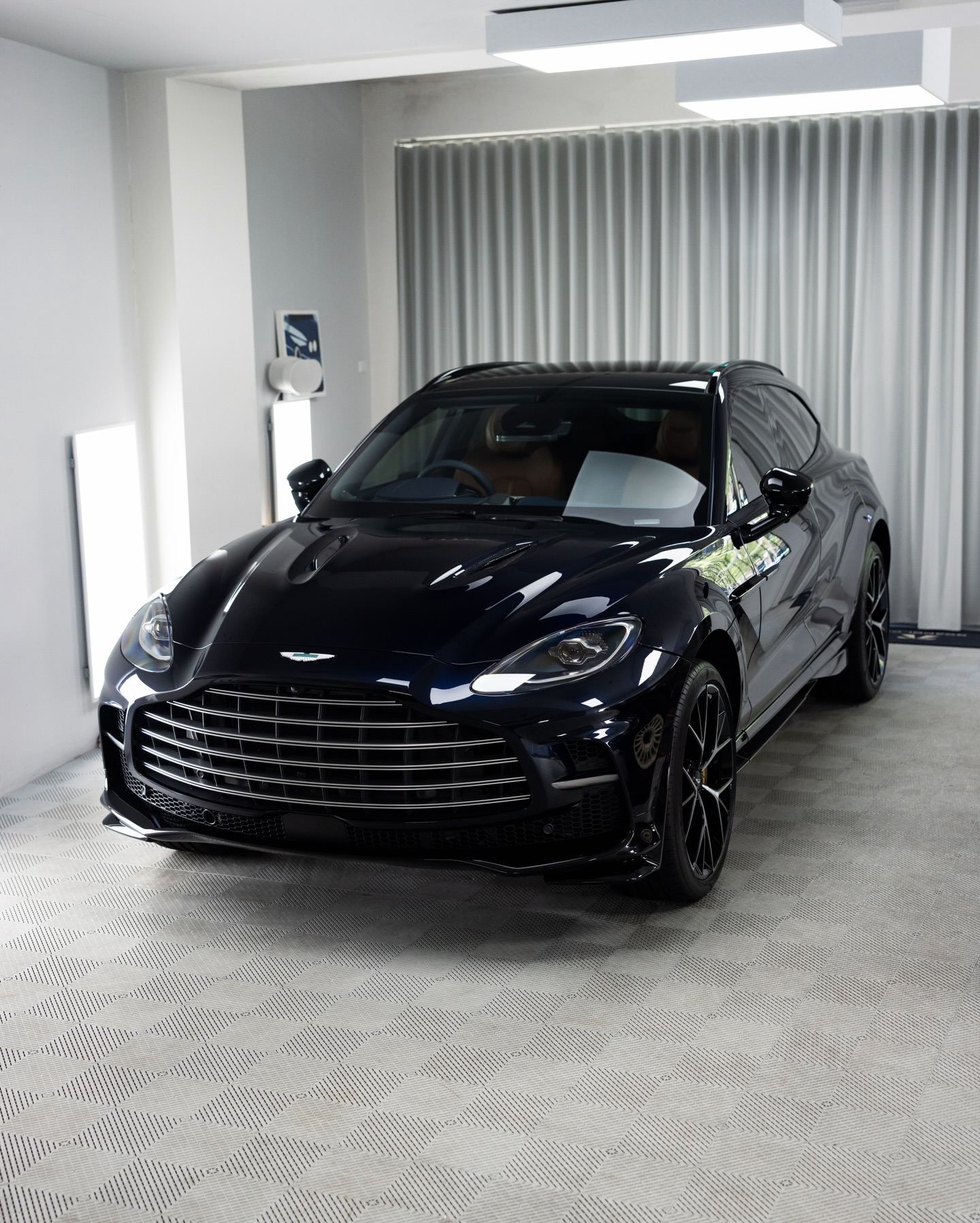 Aston Martin DBX in navy, protected in full paint protection film by Roadbloc