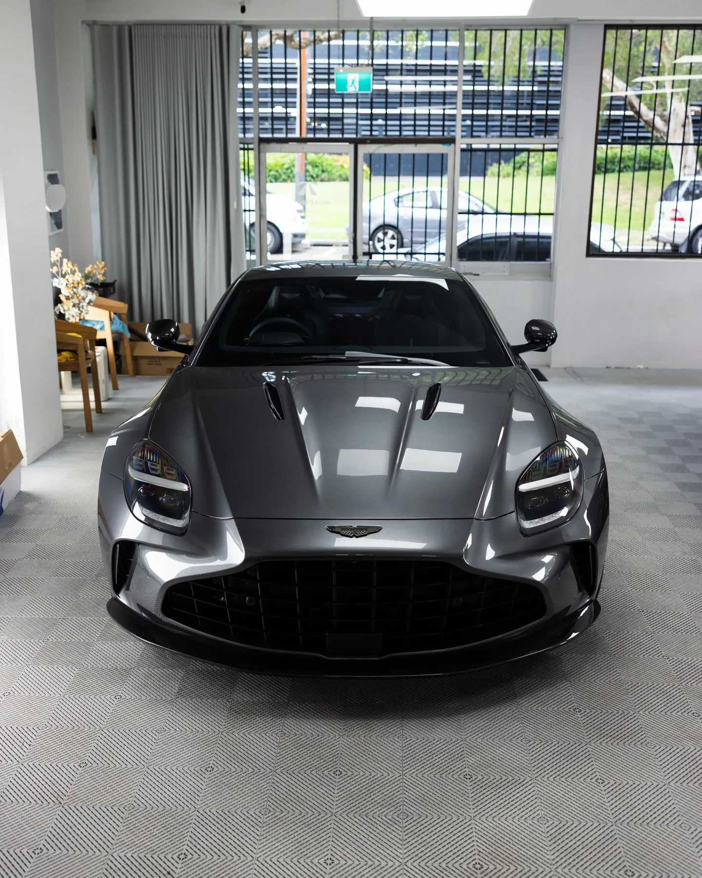 Aston Martin Vantage S in Magnetic Silver, protected in full paint protection film by Roadbloc