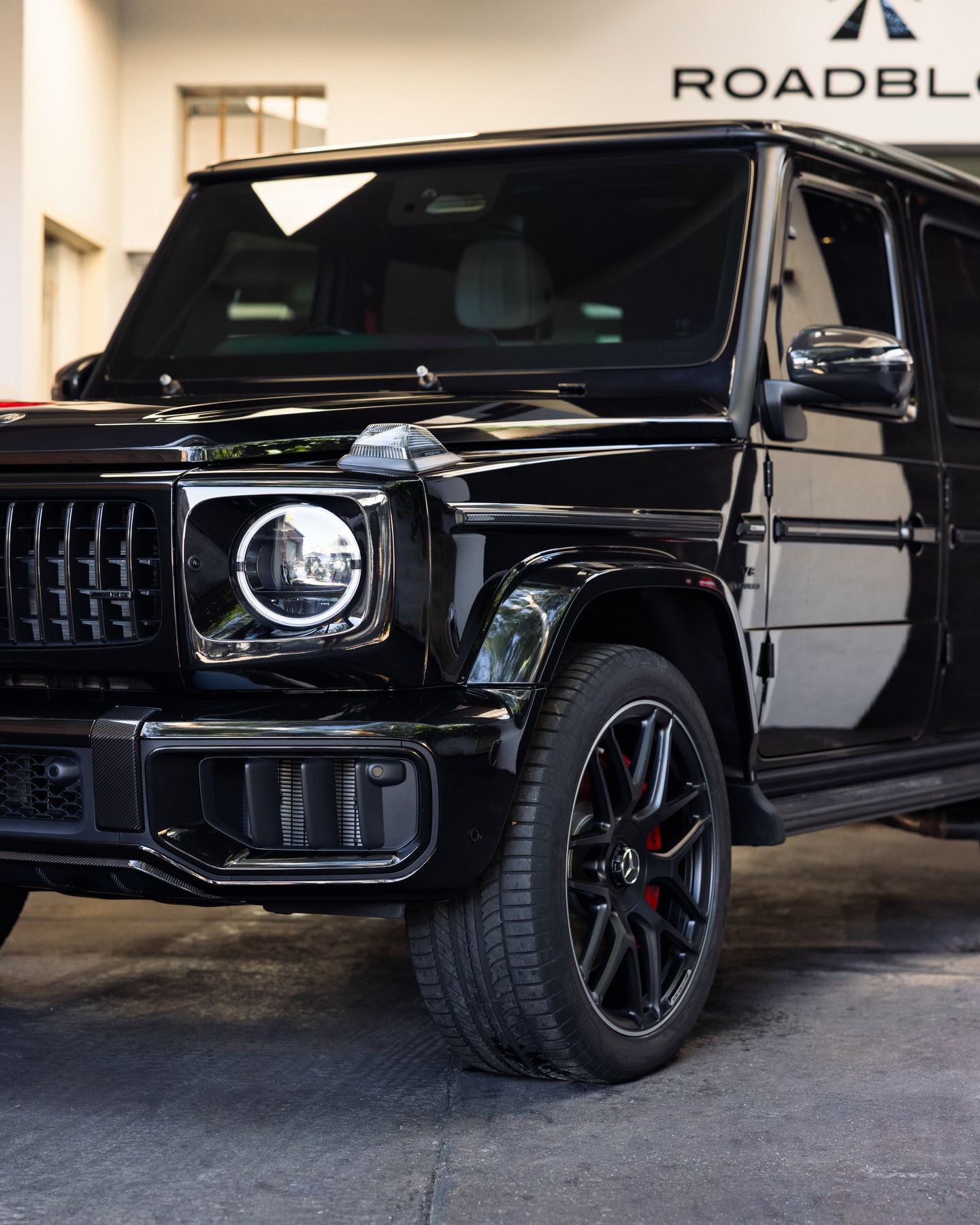 Black Mercedes-AMG G63 Carbon Edition protected in full paint protection film by Roadbloc
