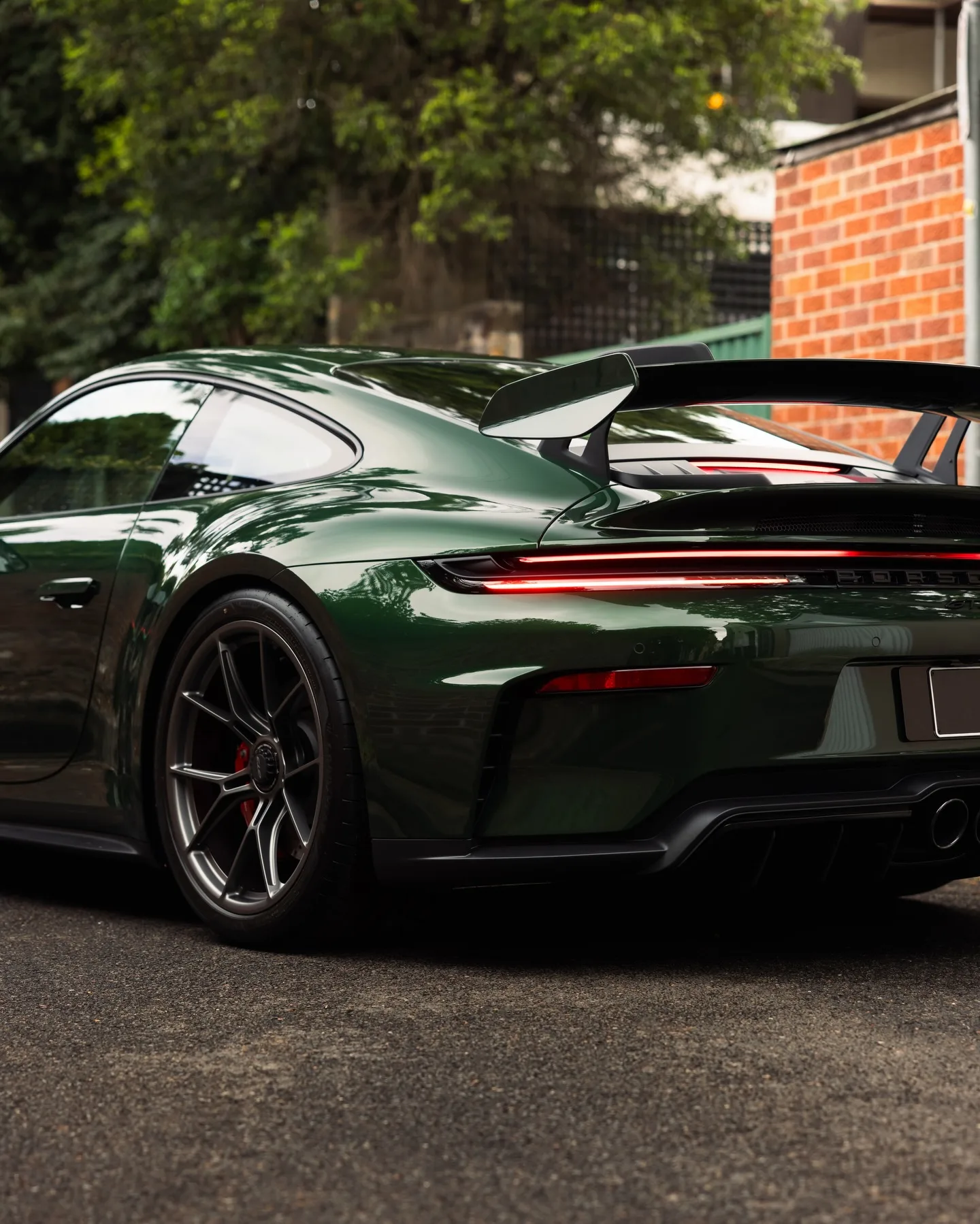 Porsche 992.2 GT3 in Oak Green Neo, protected in full paint protection film by Roadbloc