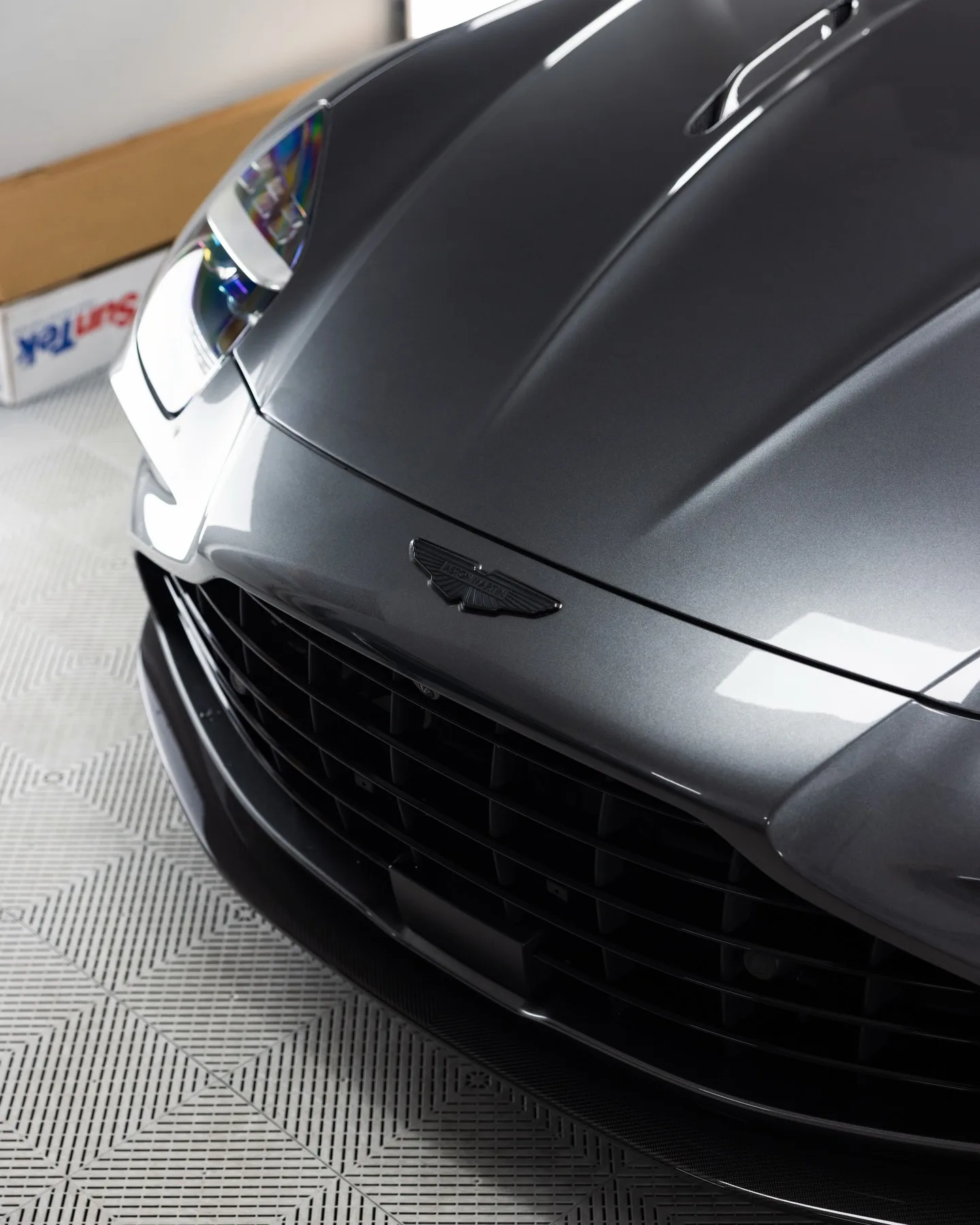 Aston Martin Vantage S in Magnetic Silver, protected in full paint protection film by Roadbloc