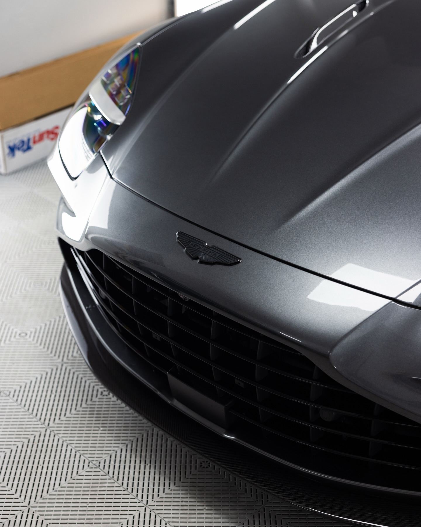 Aston Martin Vantage S in Magnetic Silver, protected in full paint protection film by Roadbloc