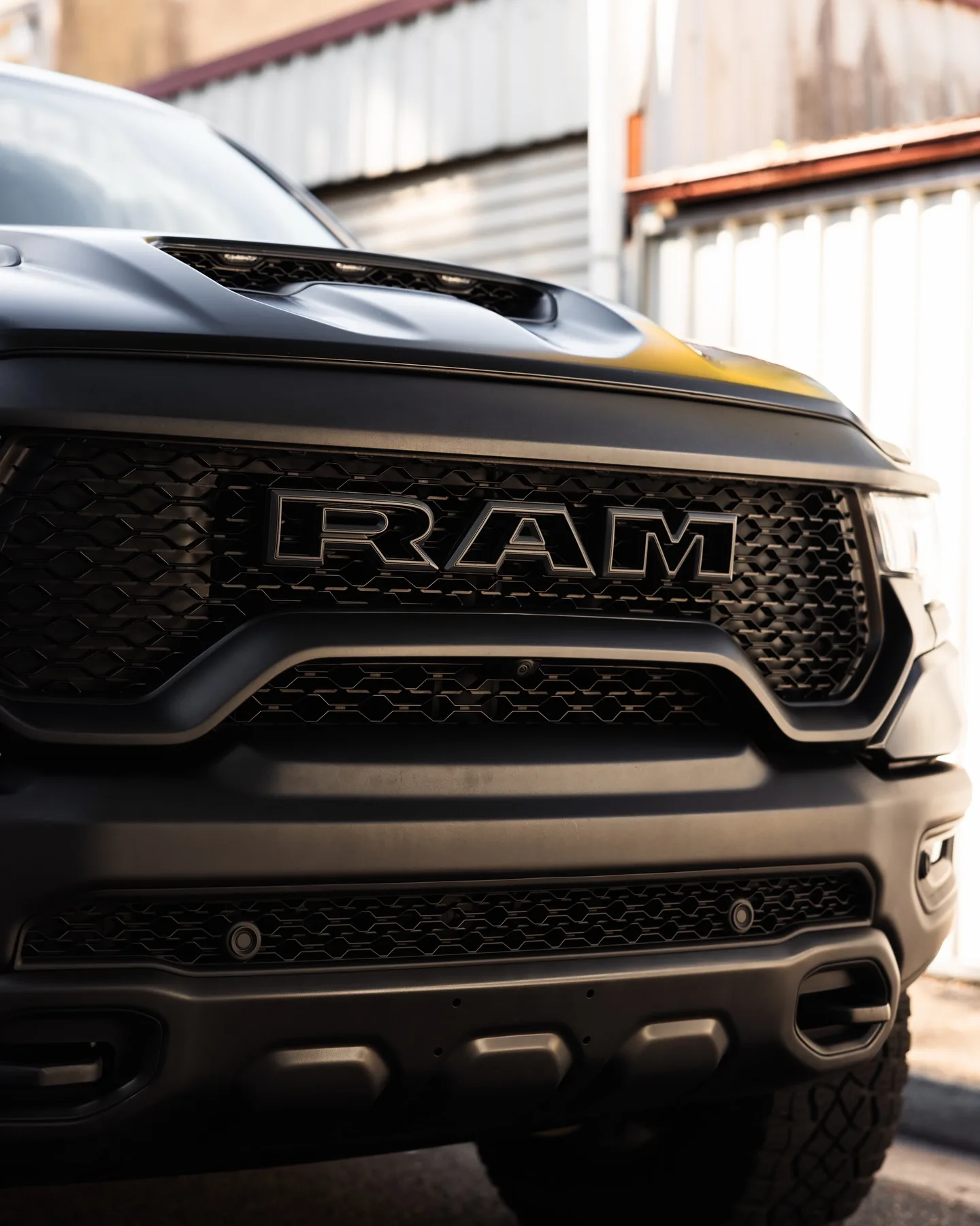 Ram TRX converted from gloss to satin in paint protection film by Roadbloc