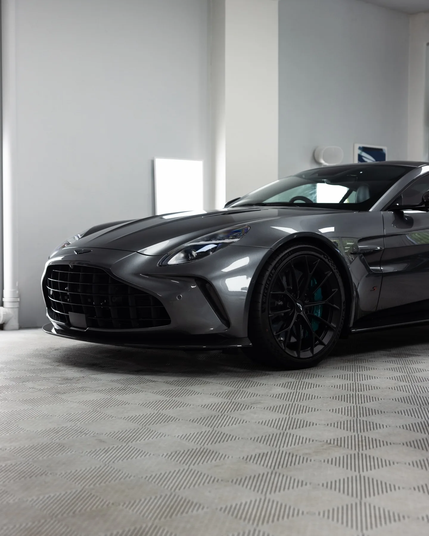 Aston Martin Vantage S in Magnetic Silver, protected in full paint protection film by Roadbloc