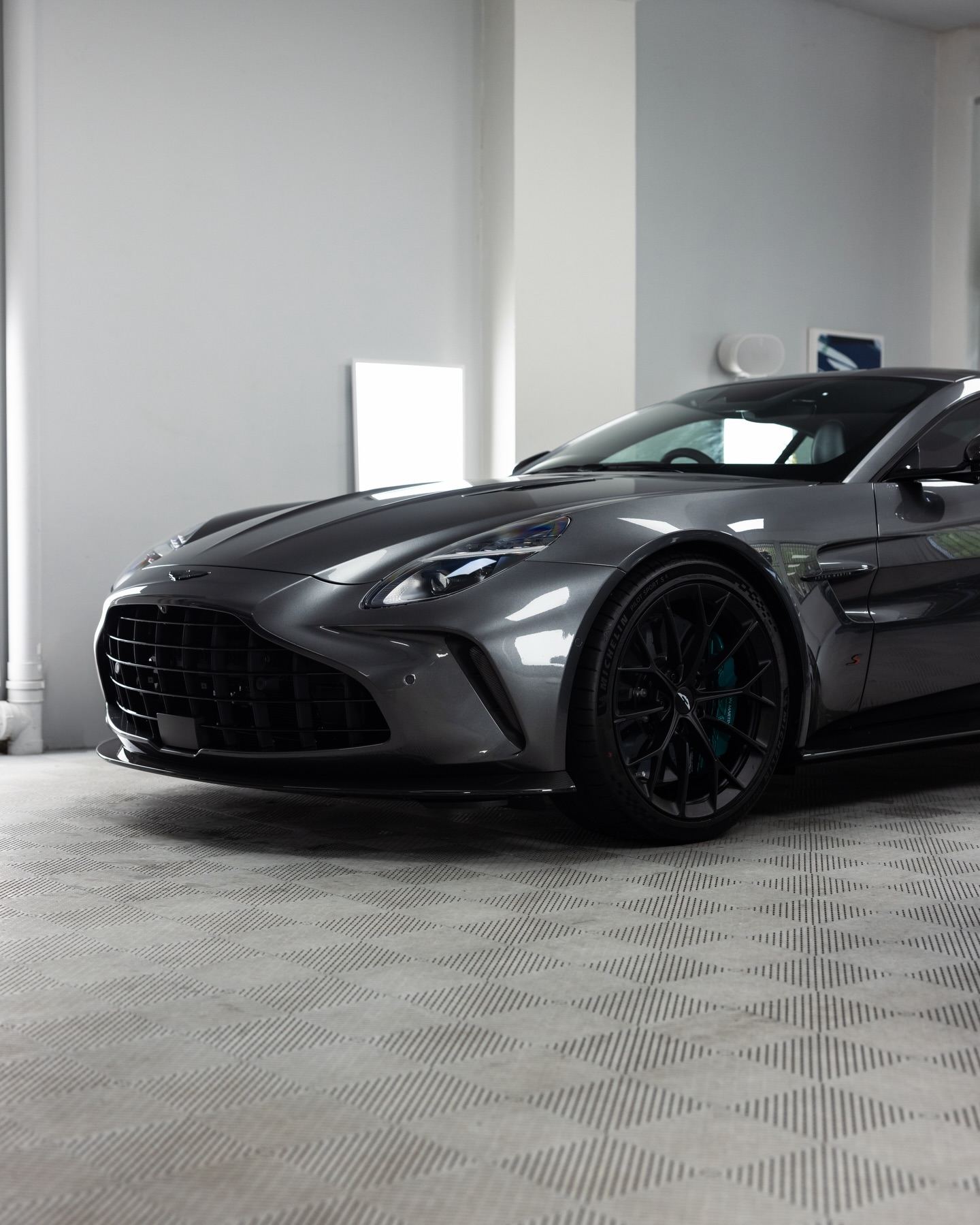 Aston Martin Vantage S in Magnetic Silver, protected in full paint protection film by Roadbloc