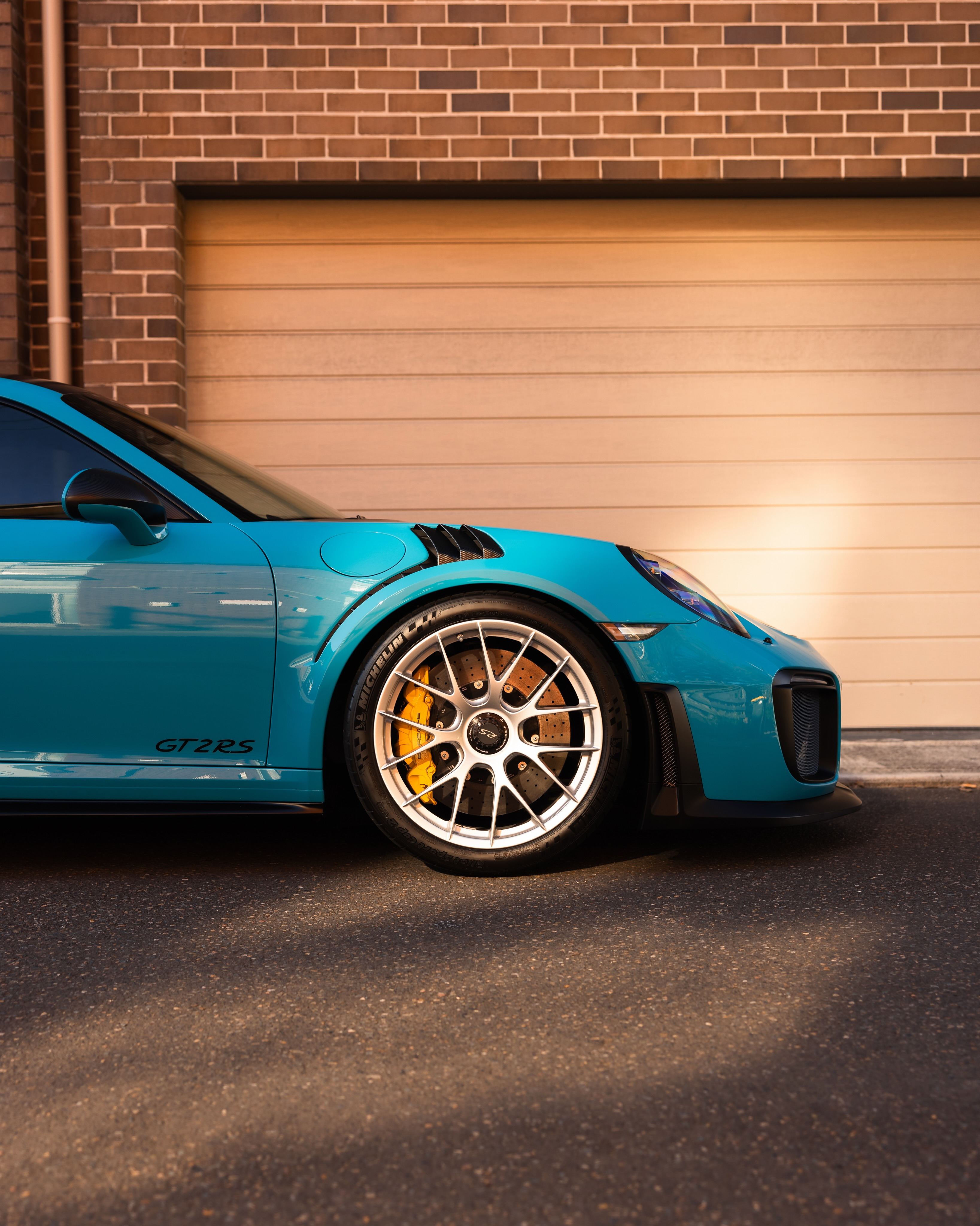 Miami Blue Porsche 911 GT2 RS protected in paint protection film by Roadbloc