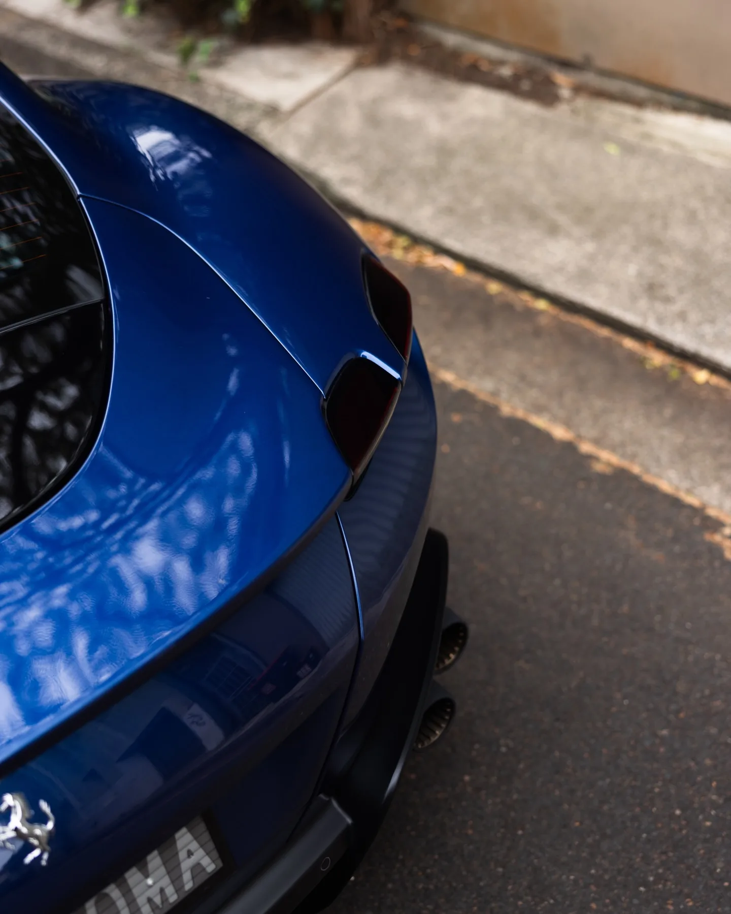 Blue Ferrari Roma protected in full paint protection film by Roadbloc