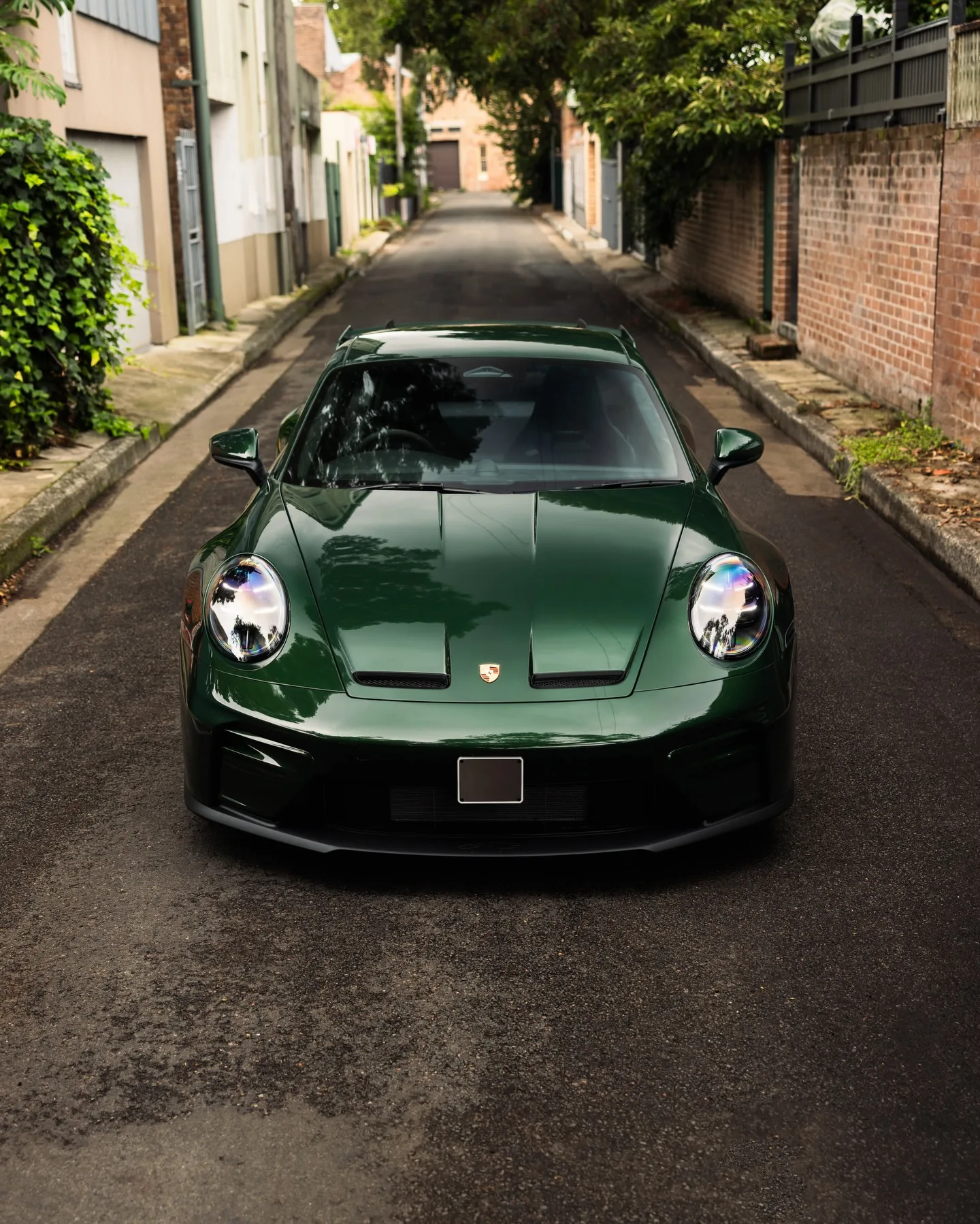 Porsche 992.2 GT3 in Oak Green Neo, protected in full paint protection film by Roadbloc