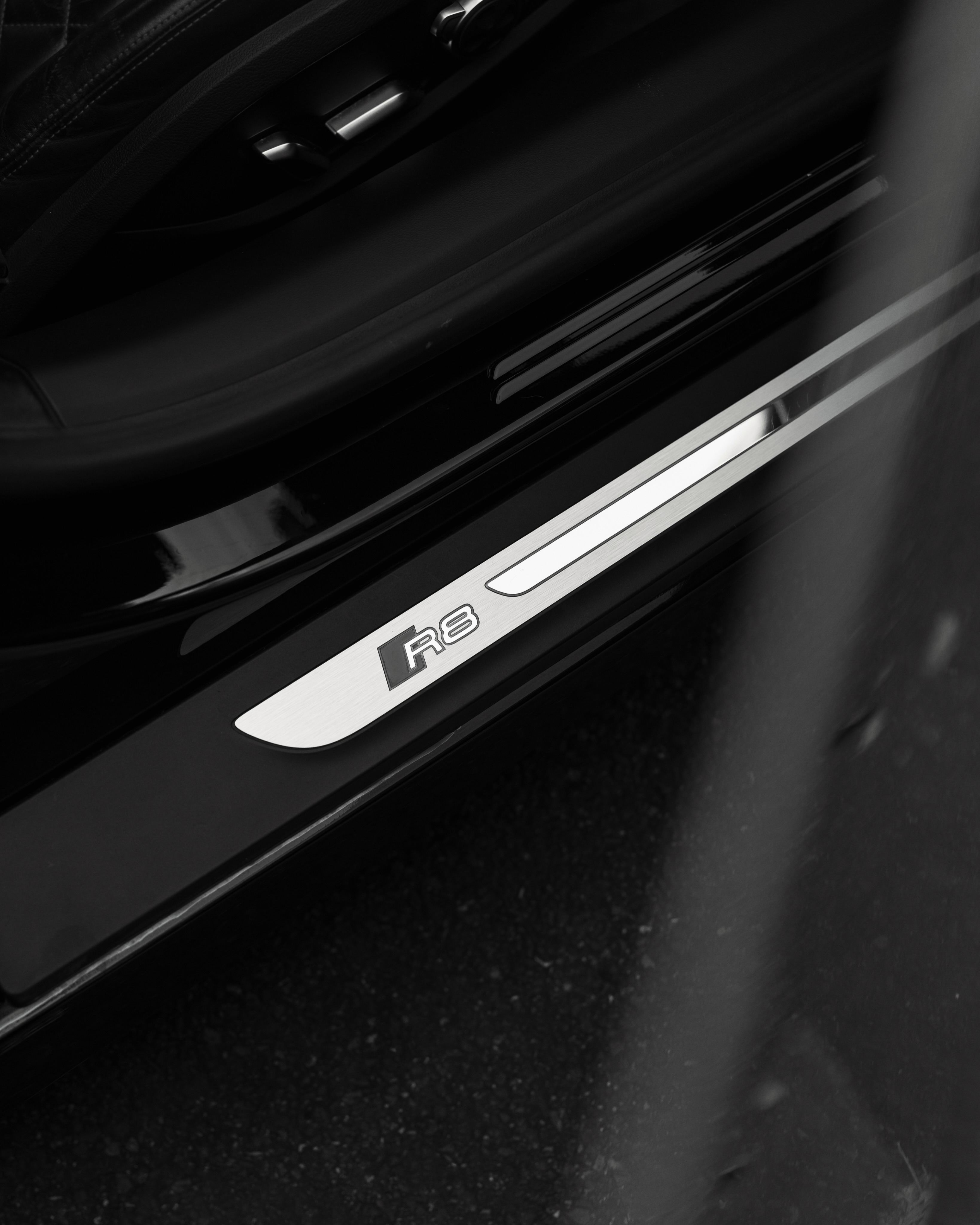 Black Audi R8 V10 protected in full paint protection film by Roadbloc