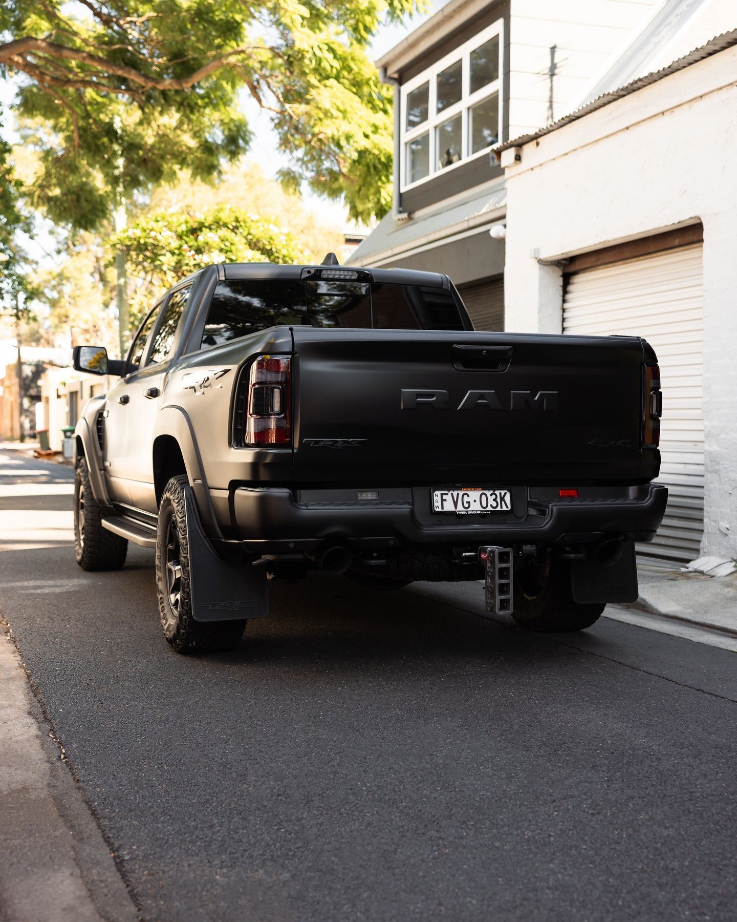 Ram TRX converted from gloss to satin in paint protection film by Roadbloc