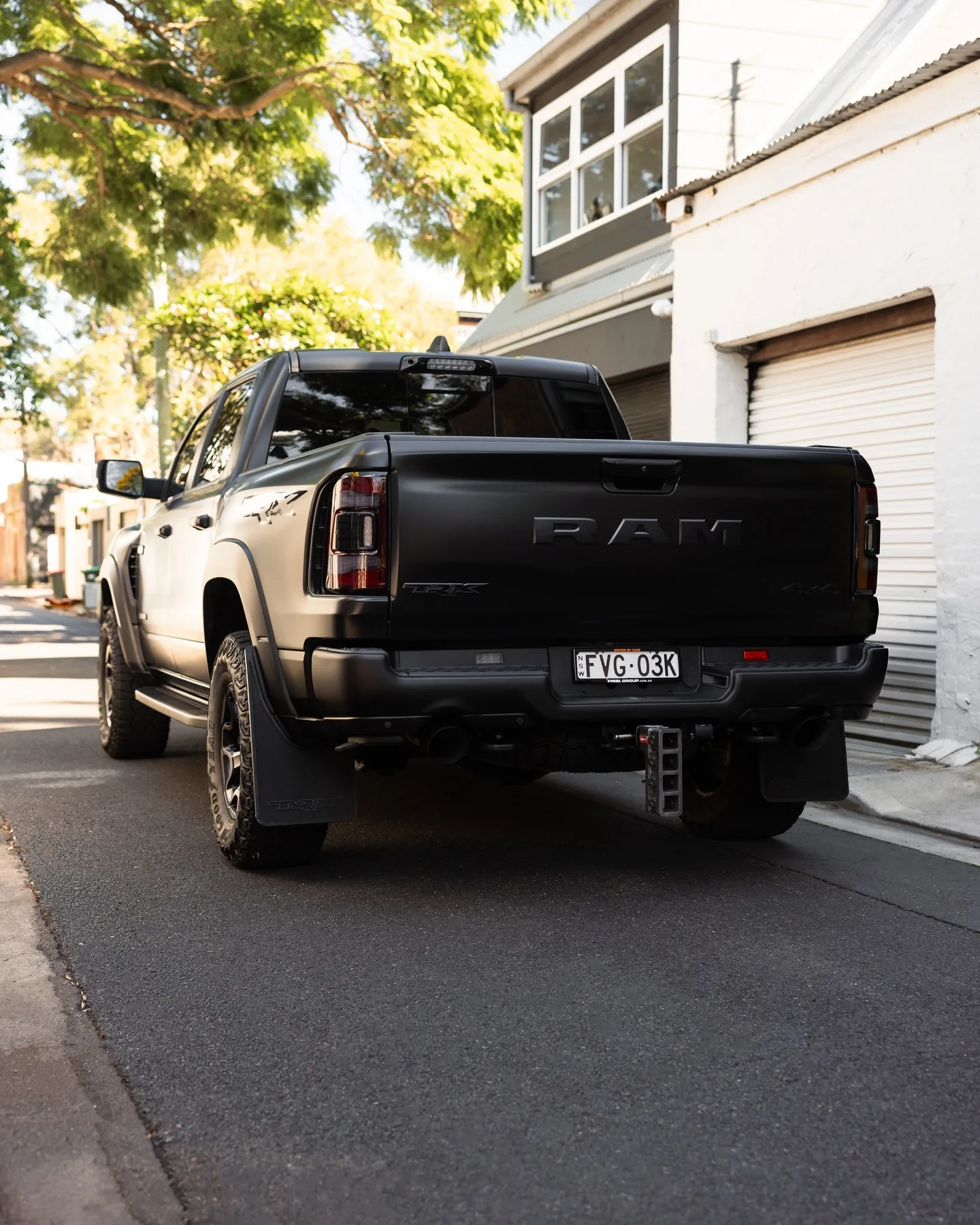 Ram TRX converted from gloss to satin in paint protection film by Roadbloc