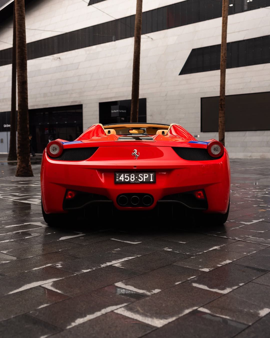 Ferrari 458 changed from grey to Rosso Red with colour paint protection film by Roadbloc