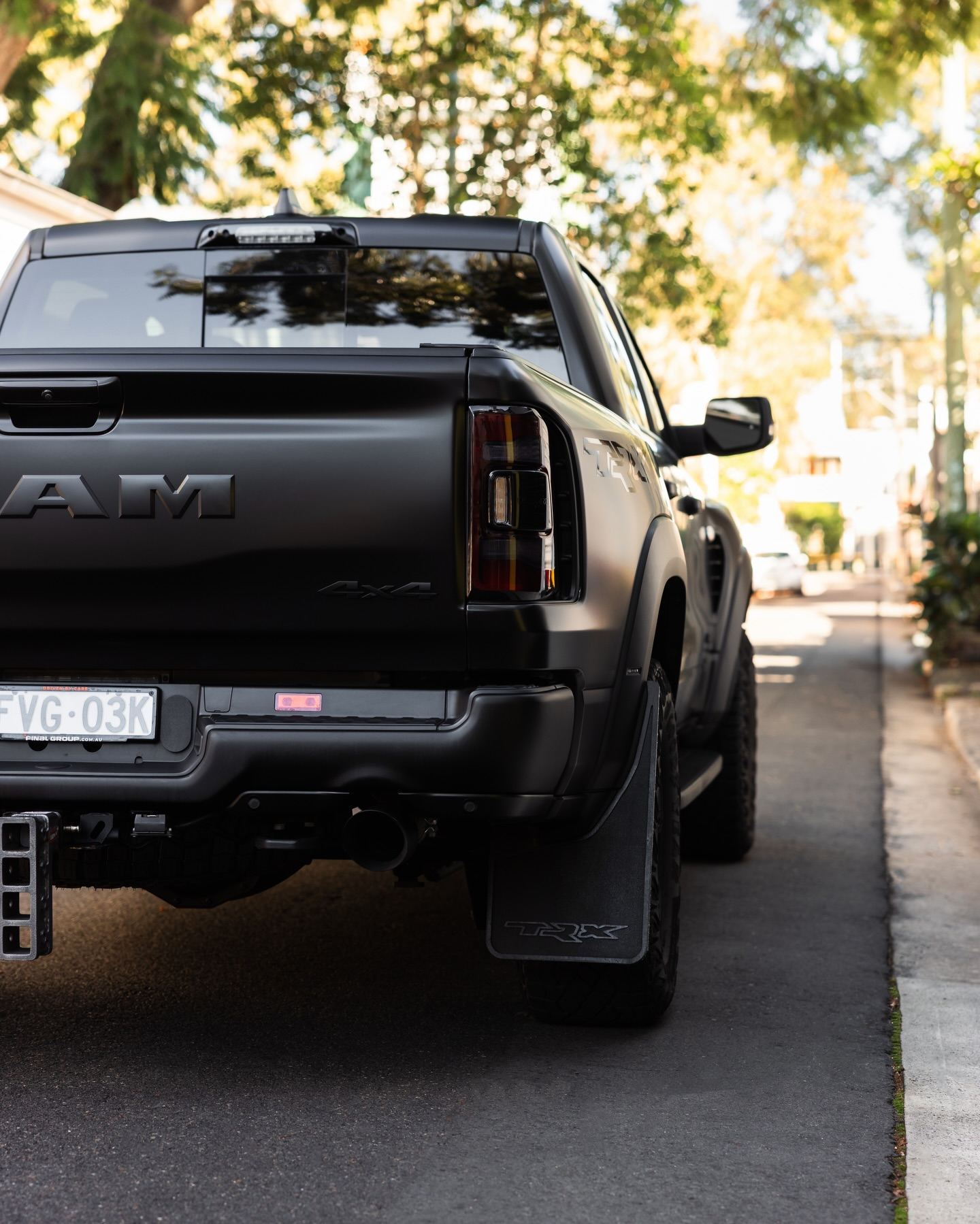 Ram TRX converted from gloss to satin in paint protection film by Roadbloc