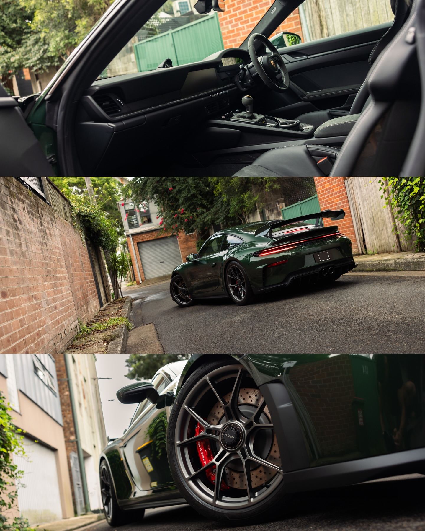 Porsche 992.2 GT3 in Oak Green Neo, protected in full paint protection film by Roadbloc