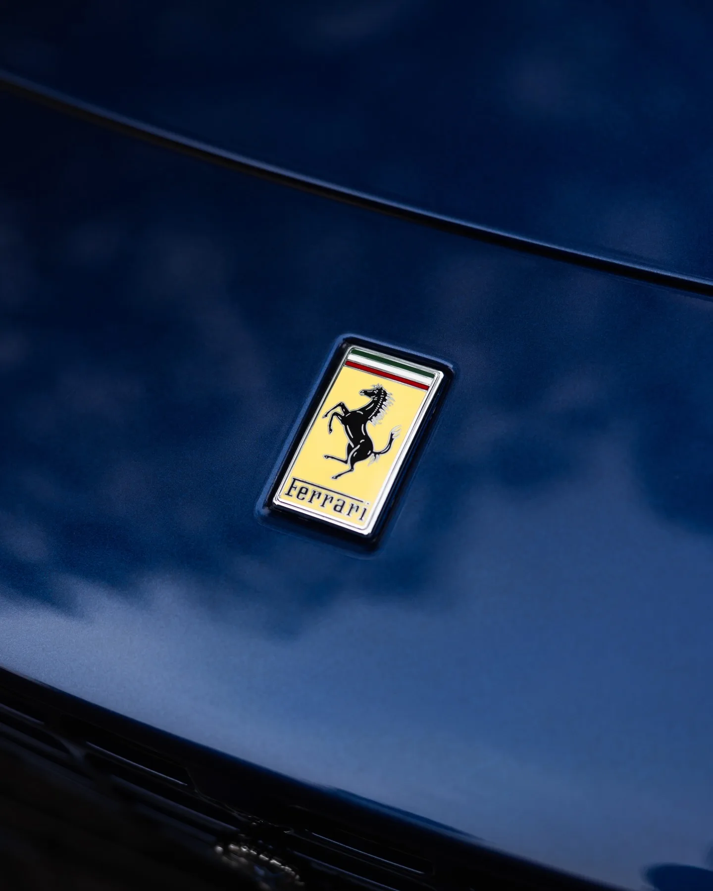 Blue Ferrari Roma protected in full paint protection film by Roadbloc