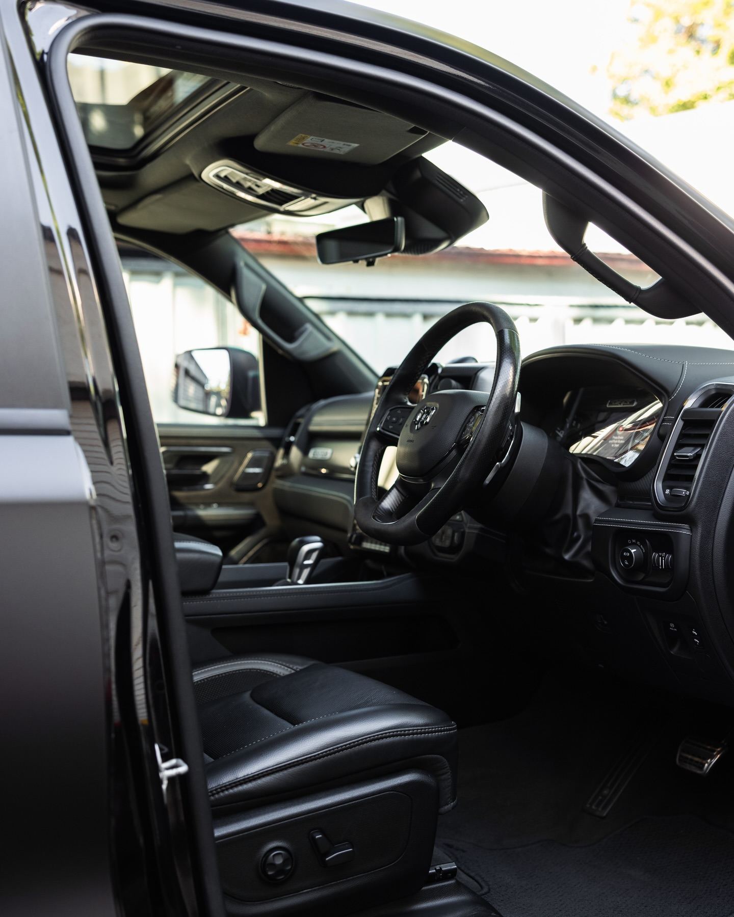 Ram TRX converted from gloss to satin in paint protection film by Roadbloc