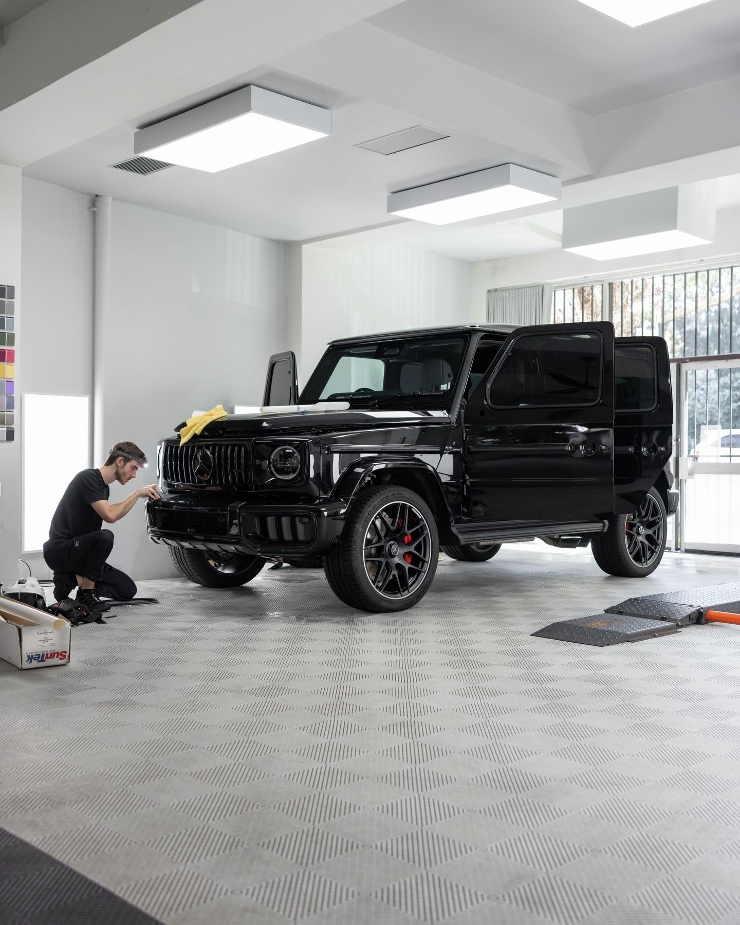 Black Mercedes-AMG G63 Carbon Edition protected in full paint protection film by Roadbloc