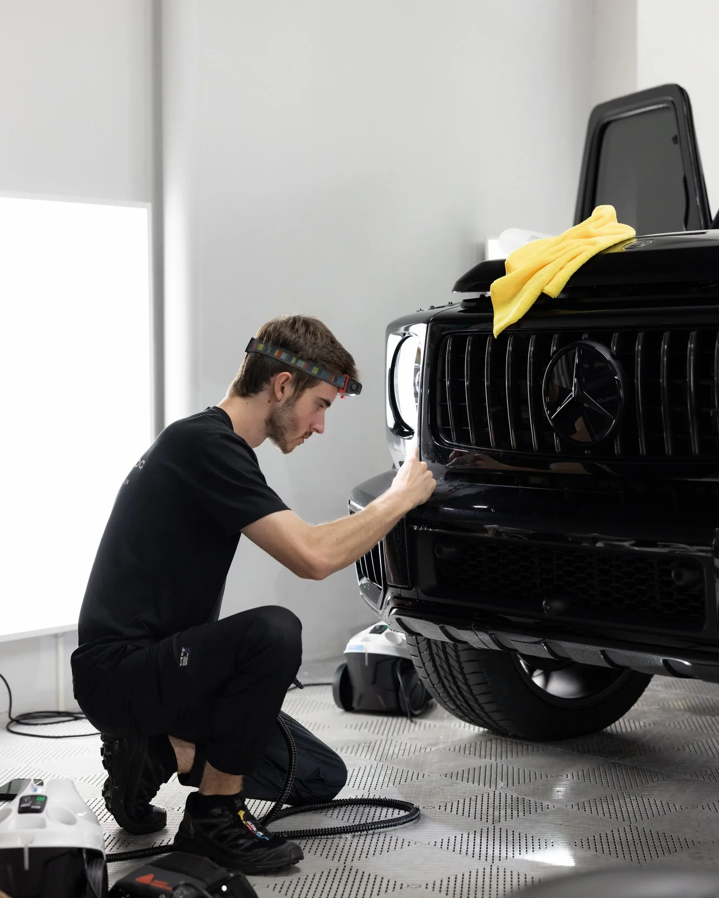 Black Mercedes-AMG G63 Carbon Edition protected in full paint protection film by Roadbloc