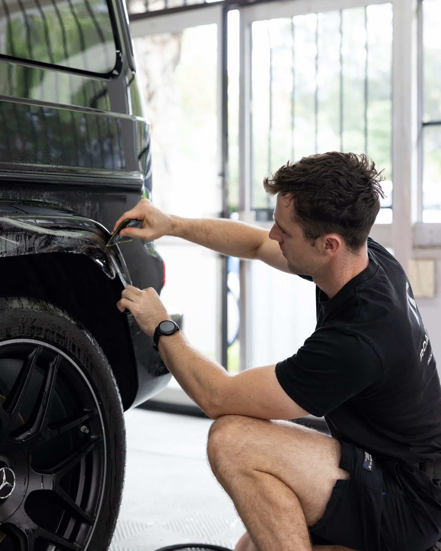 Black Mercedes-AMG G63 Carbon Edition protected in full paint protection film by Roadbloc