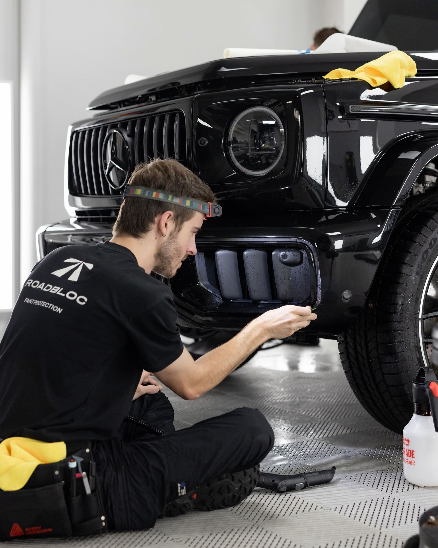 Black Mercedes-AMG G63 Carbon Edition protected in full paint protection film by Roadbloc