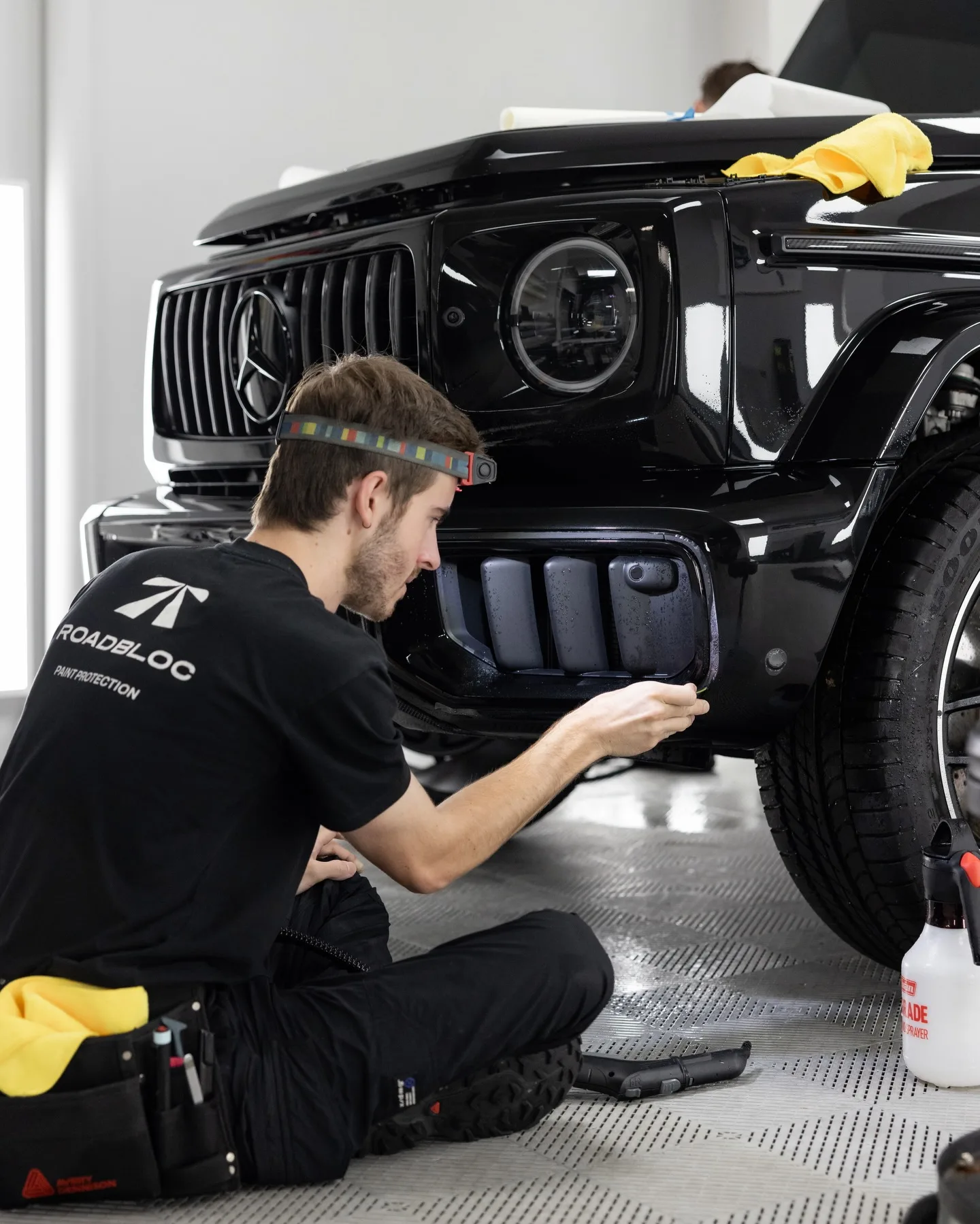 Black Mercedes-AMG G63 Carbon Edition protected in full paint protection film by Roadbloc