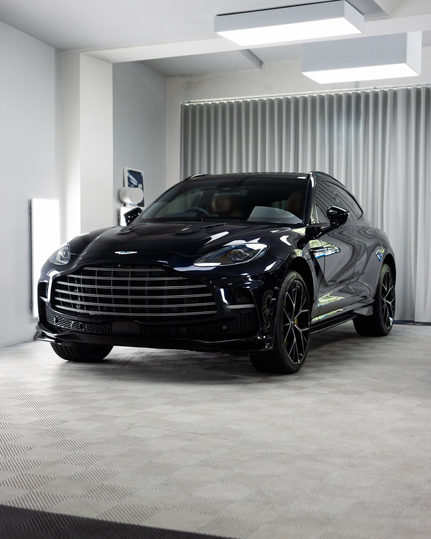 Aston Martin DBX in navy, protected in full paint protection film by Roadbloc